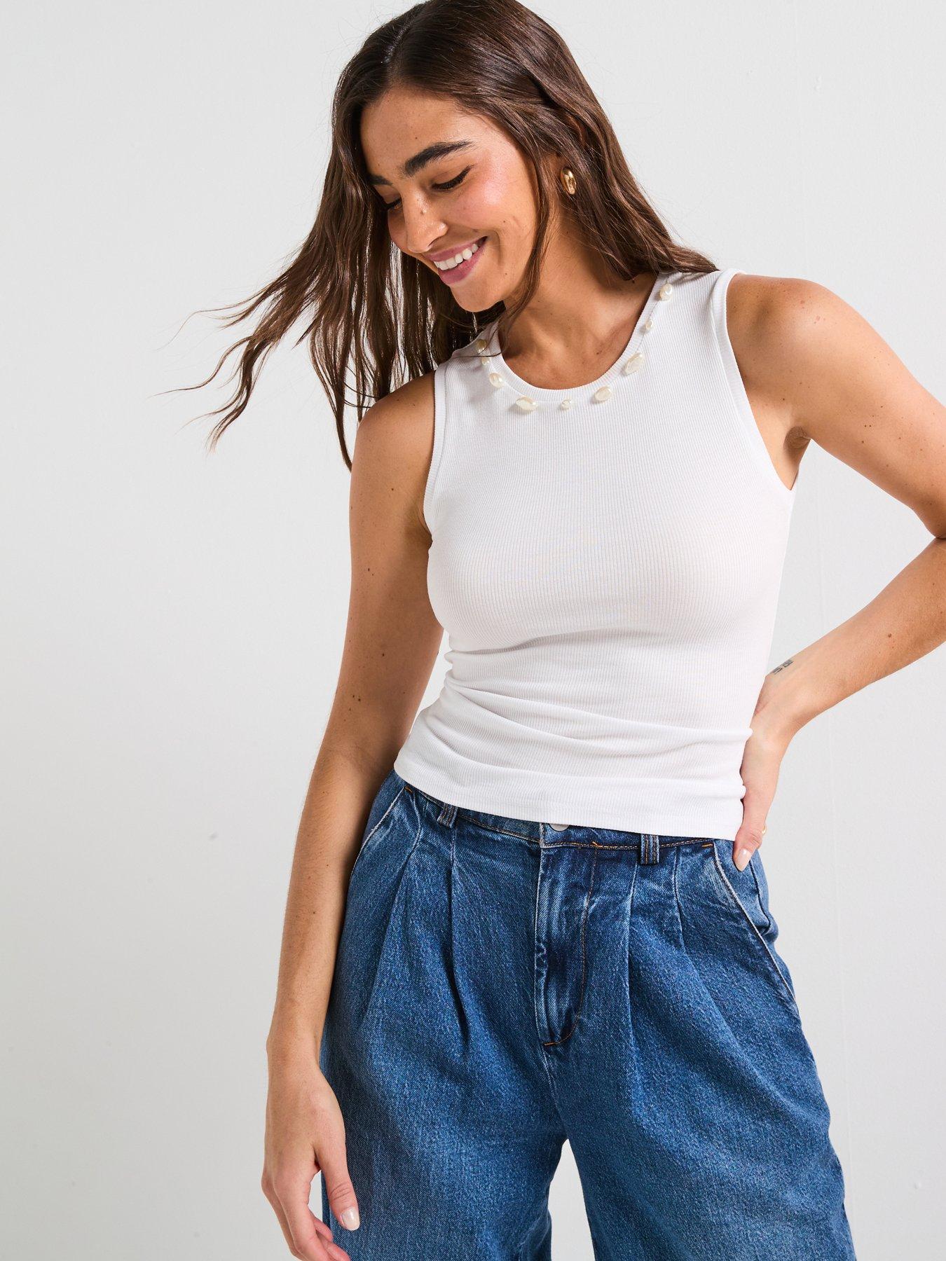 undefined Shell Detail Rib Vest