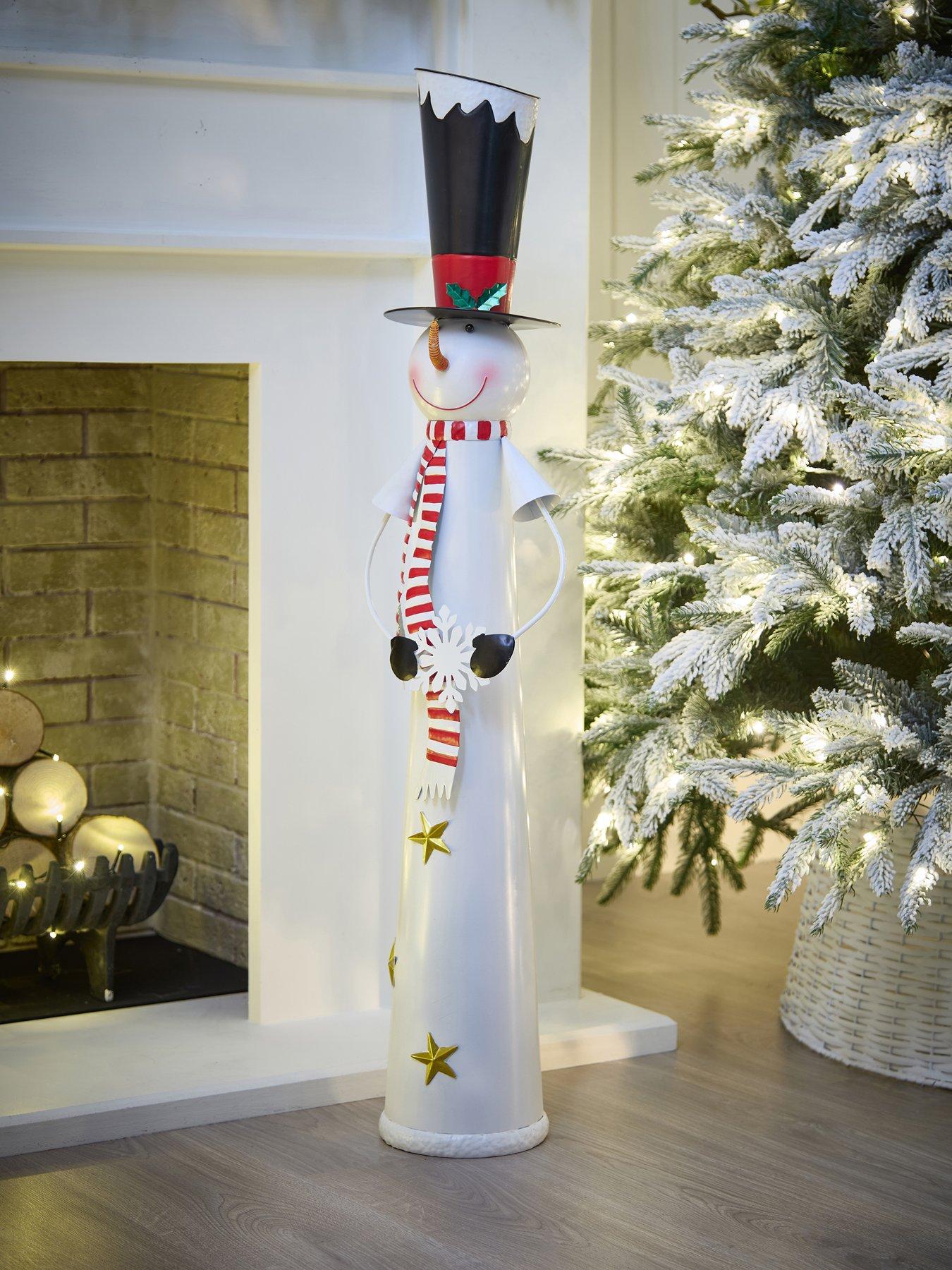 Very Home 102 cm Metal Snowman Ornament