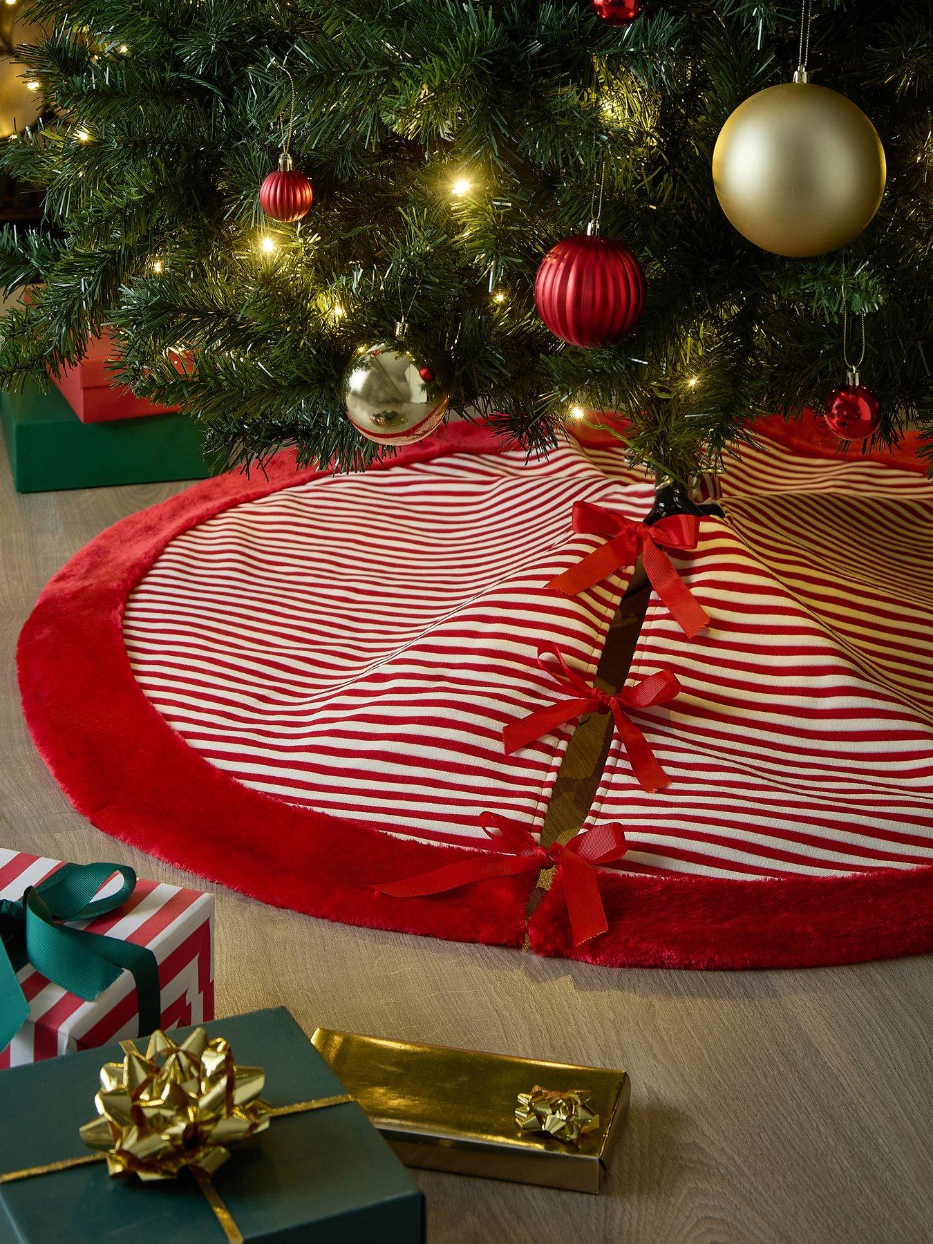 Very Home Candy Cane Christmas Tree Skirt