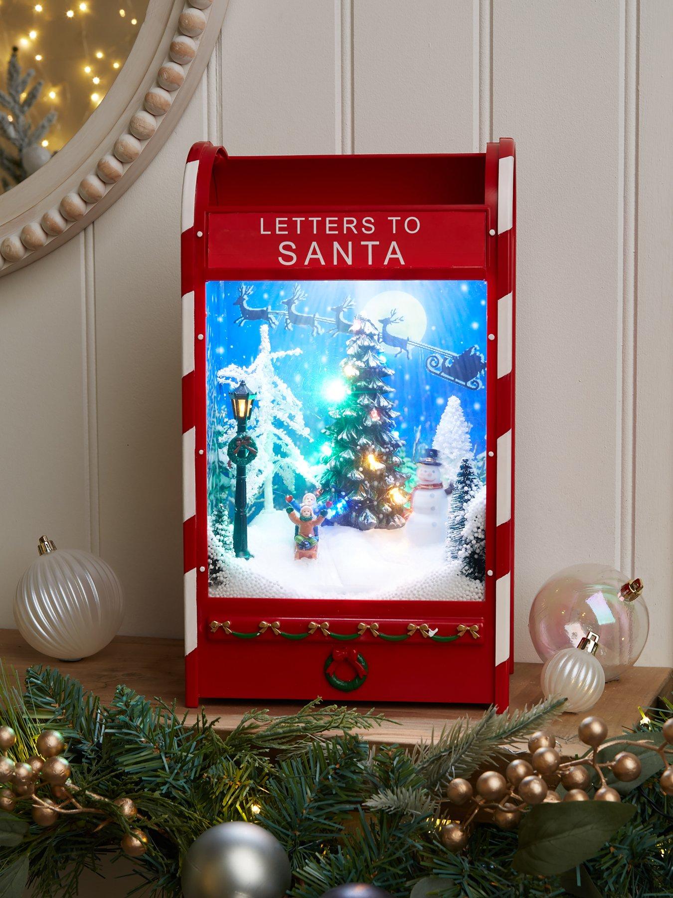 Very Home Light Up Letters To Santa Postbox Musical Christmas Scene