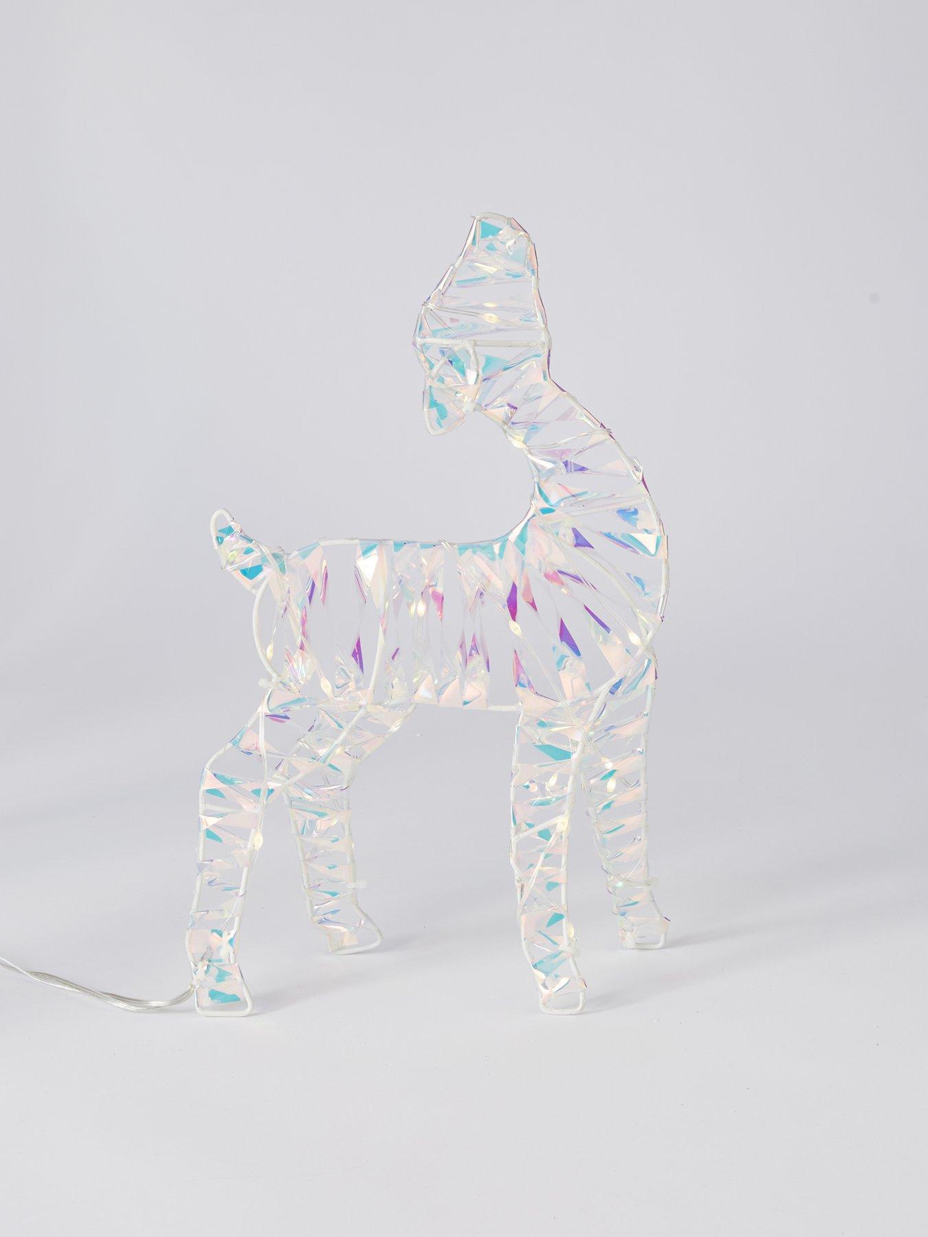 Image 4 of 7 of The Very Collection Set of 3&nbsp;LED&nbsp;Iridescent Reindeer Family Outdoor Christmas Lights