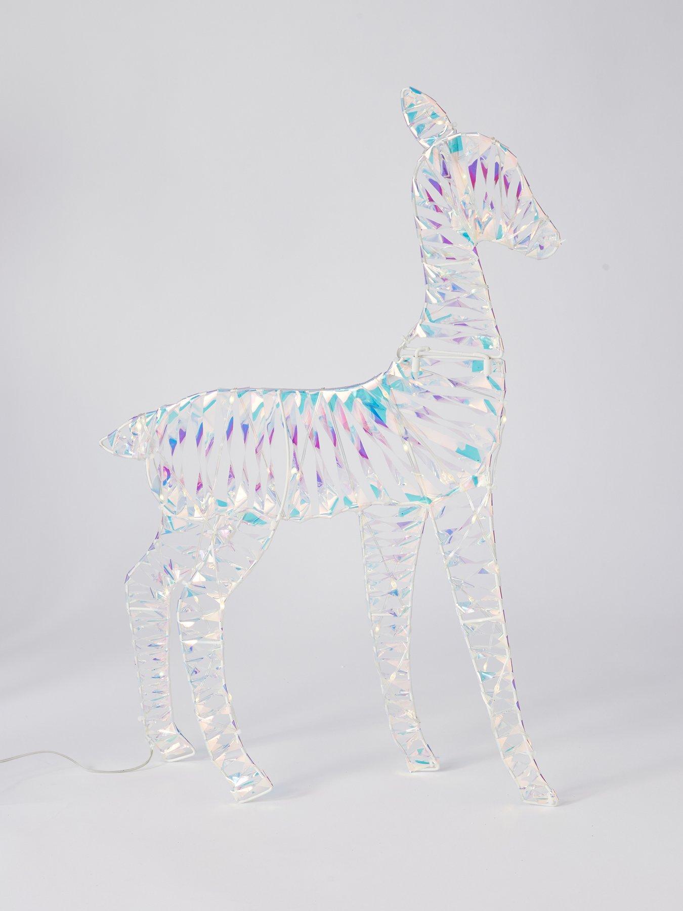 Image 5 of 7 of The Very Collection Set of 3&nbsp;LED&nbsp;Iridescent Reindeer Family Outdoor Christmas Lights