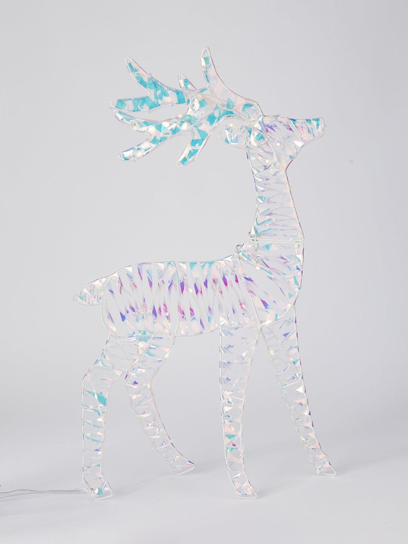Image 6 of 7 of The Very Collection Set of 3&nbsp;LED&nbsp;Iridescent Reindeer Family Outdoor Christmas Lights