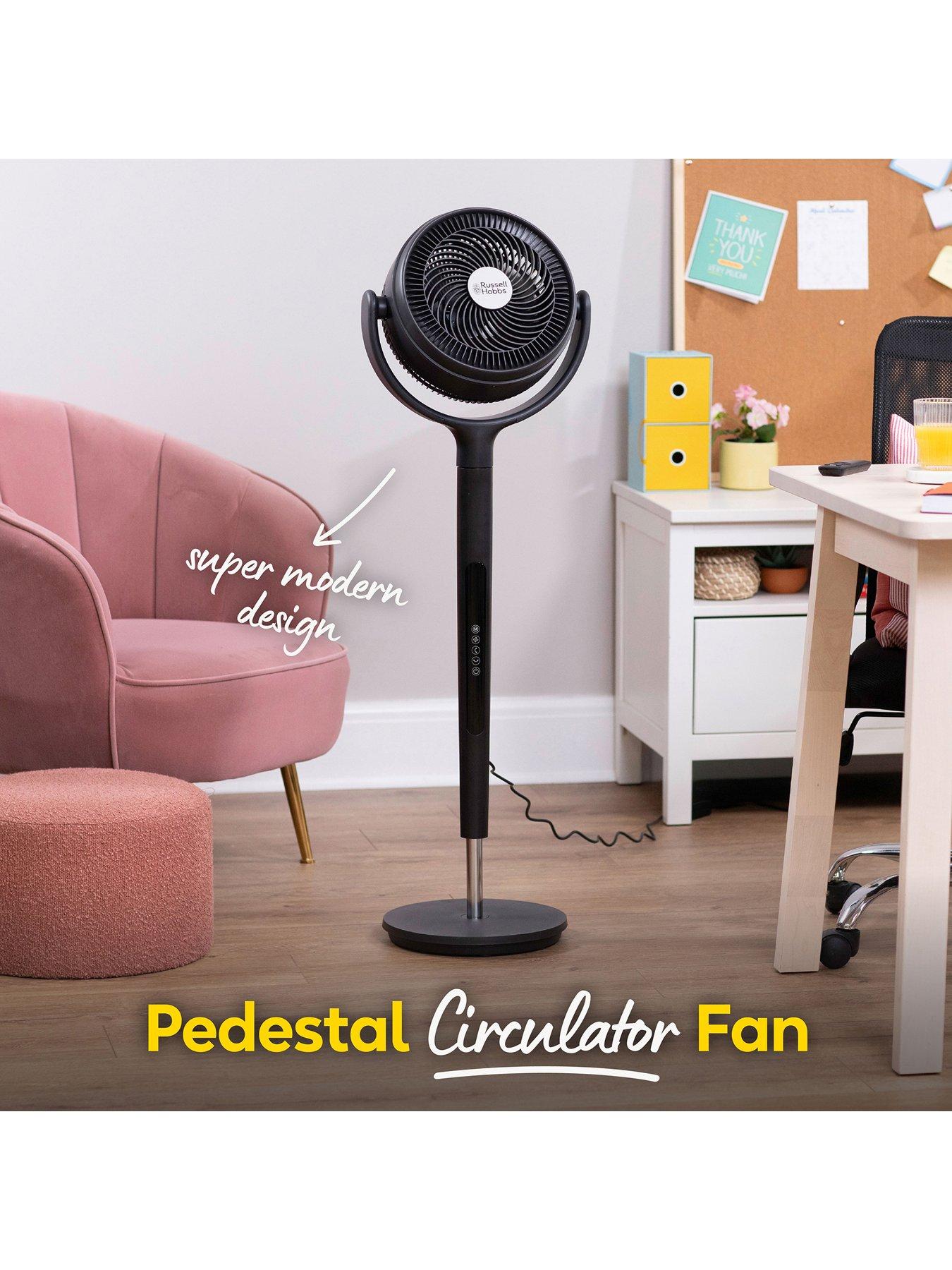 Image 4 of 8 of Russell Hobbs RHPCF360 Pedestal Circulator Fan in Grey