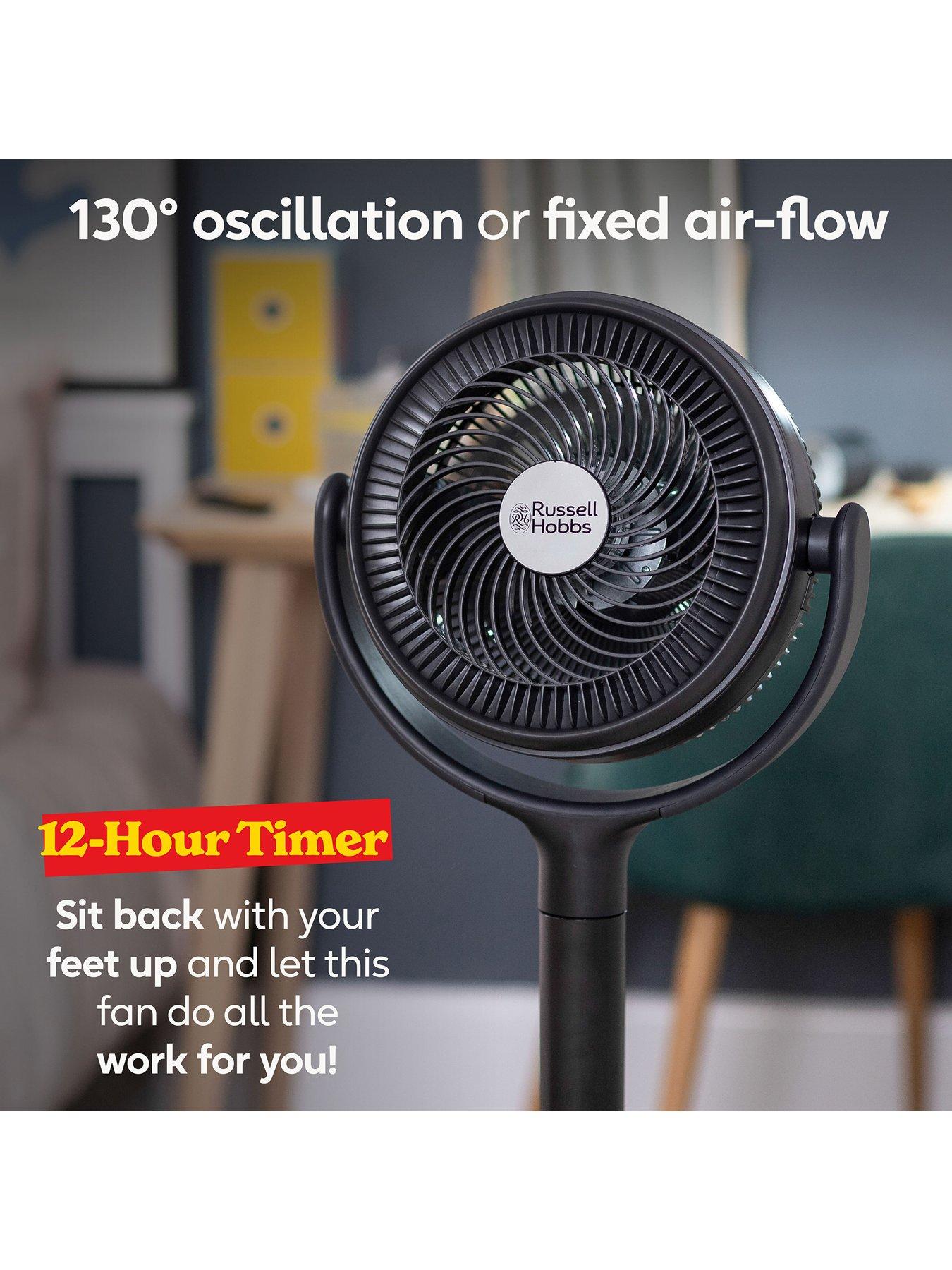 Image 5 of 8 of Russell Hobbs RHPCF360 Pedestal Circulator Fan in Grey