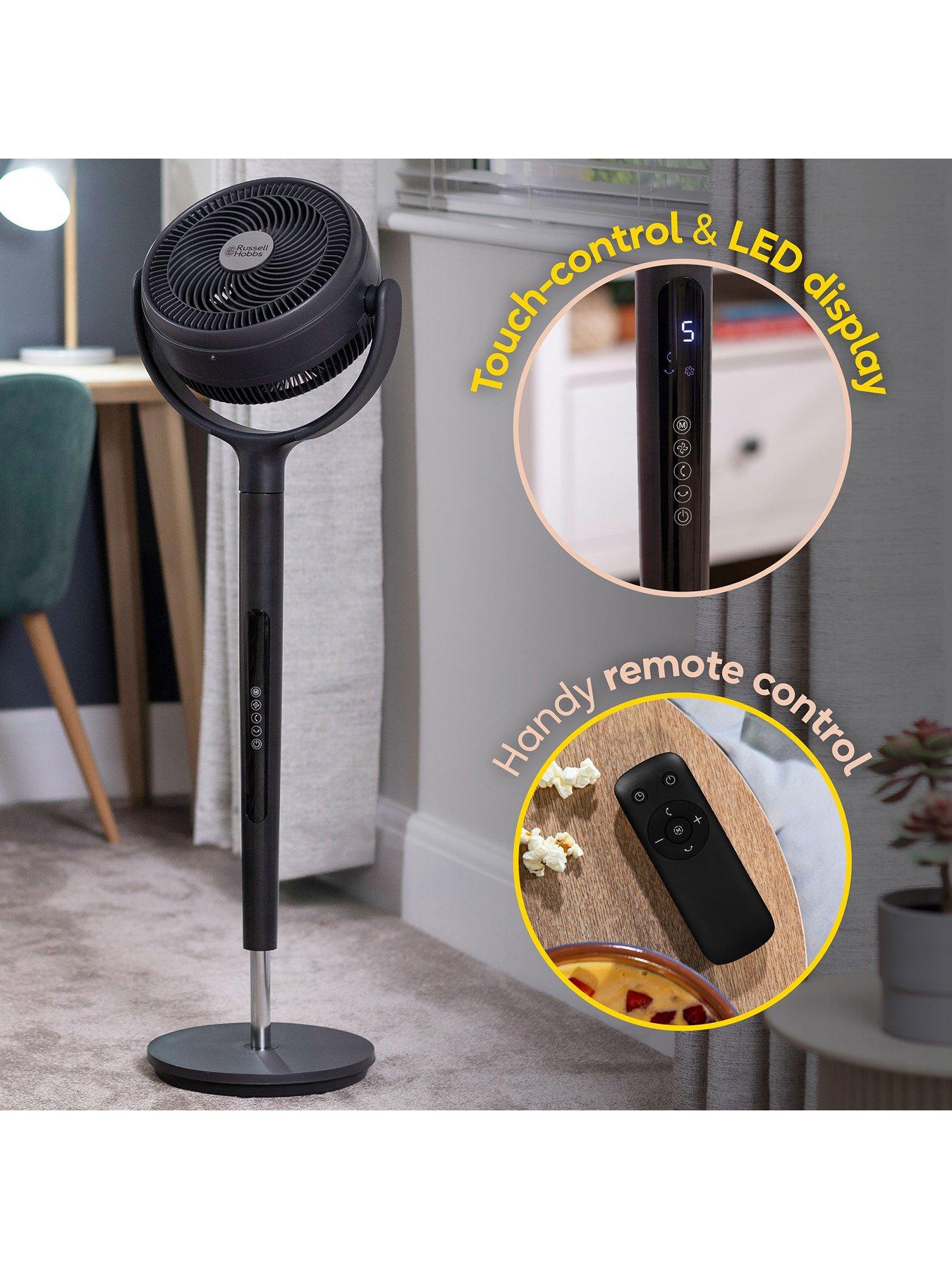 Image 7 of 8 of Russell Hobbs RHPCF360 Pedestal Circulator Fan in Grey