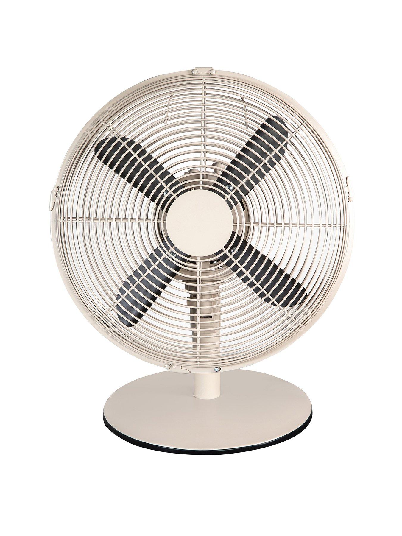 undefined RHMDF1201GR Metal Desk Fan in Greige