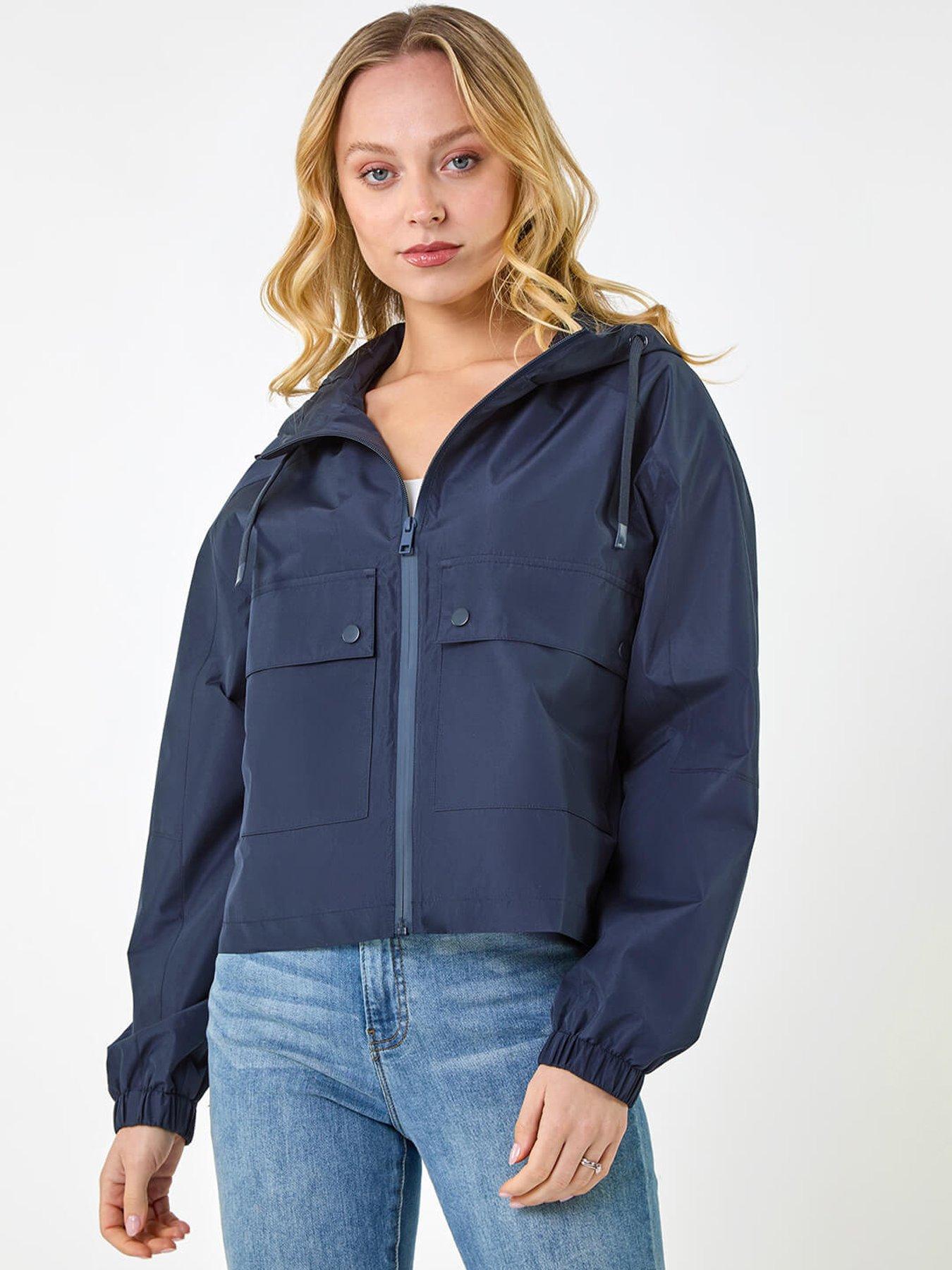 undefined Dusk Hooded Raincoat - Navy