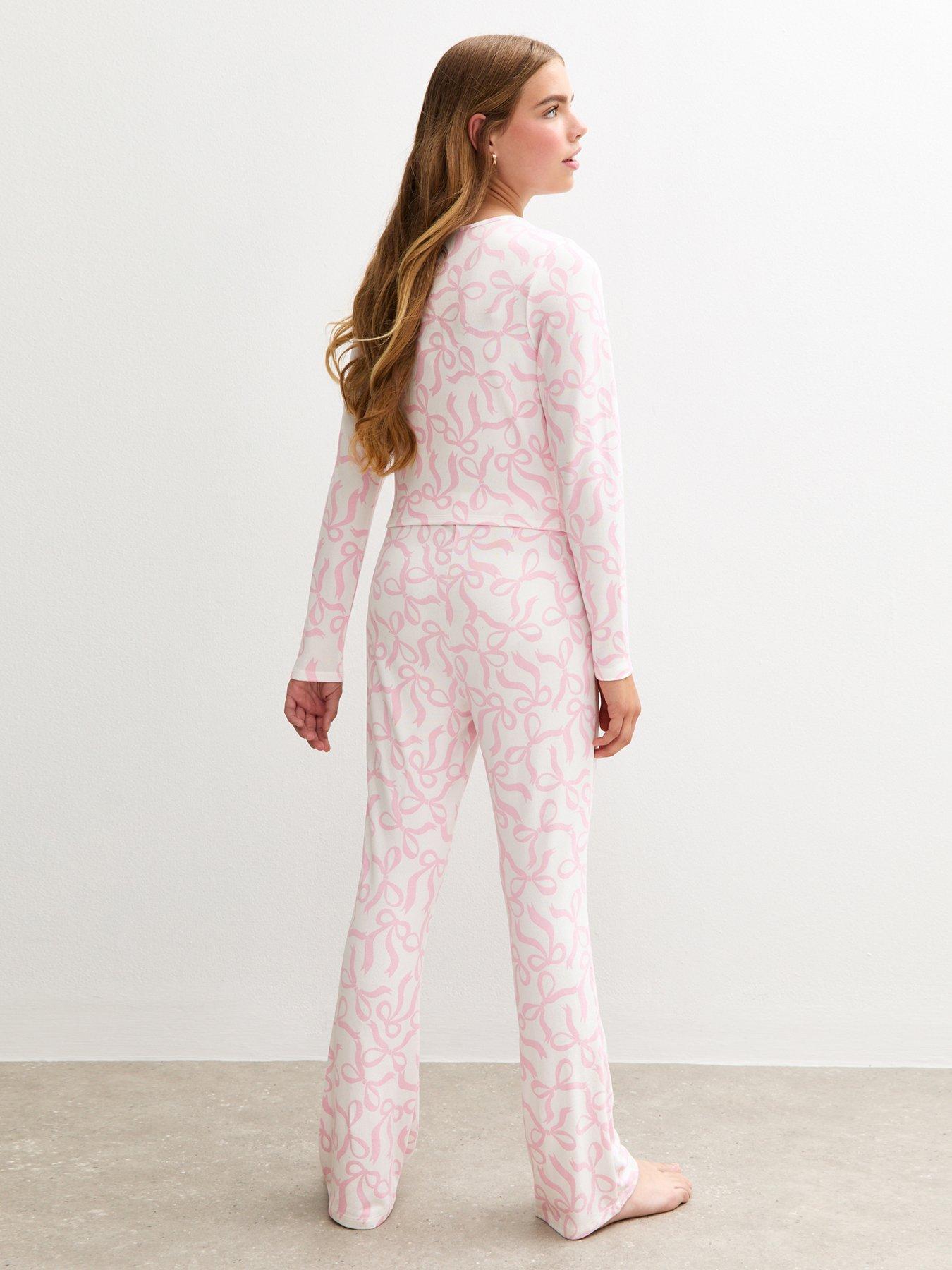 Pink New Look Pajama Sets New Peony W Lipstick Piping Pink Modal