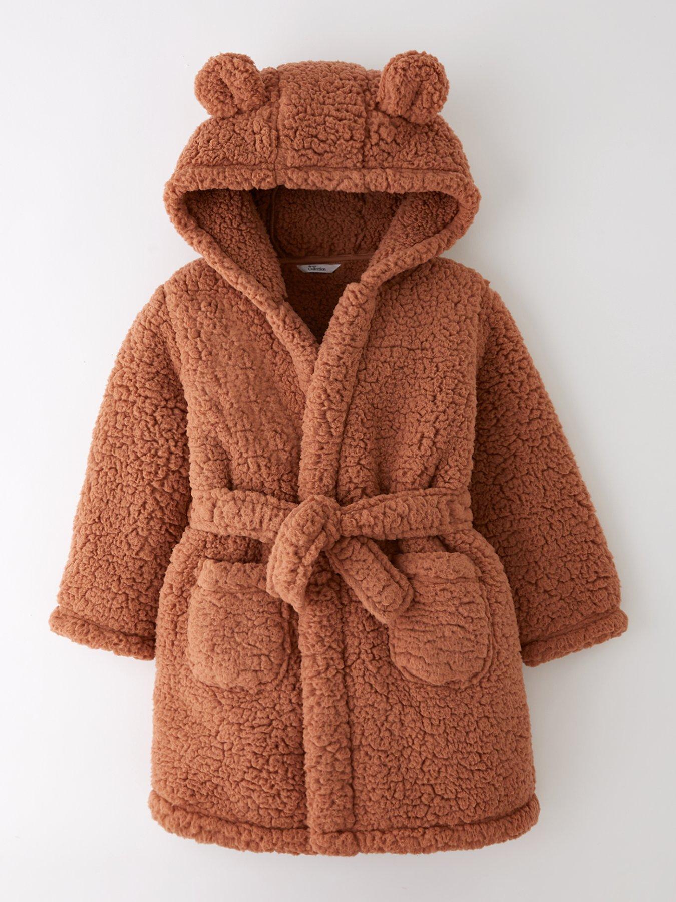 Image 1 of 4 of The Very Collection Kids Fleece Bear Robe - Multi