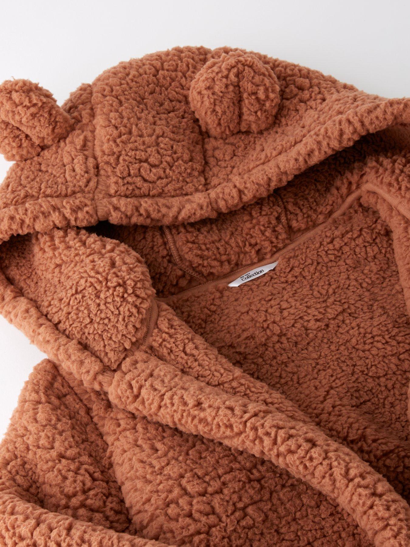 Image 3 of 4 of The Very Collection Kids Fleece Bear Robe - Multi