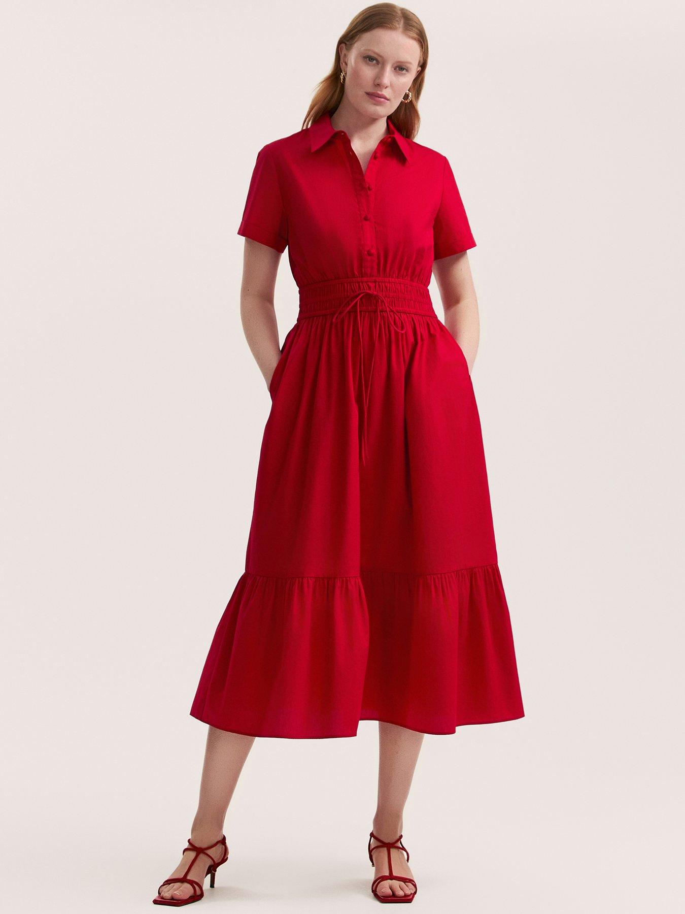 undefined Penny Dress - Red