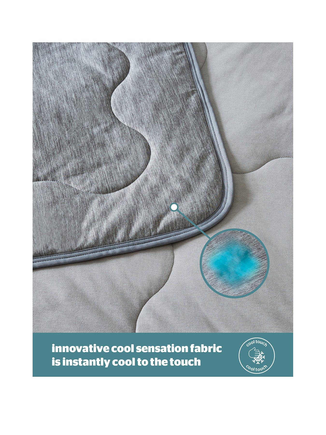 Image 2 of 7 of Silentnight Restore Cooling Summer Throw - Grey - Large