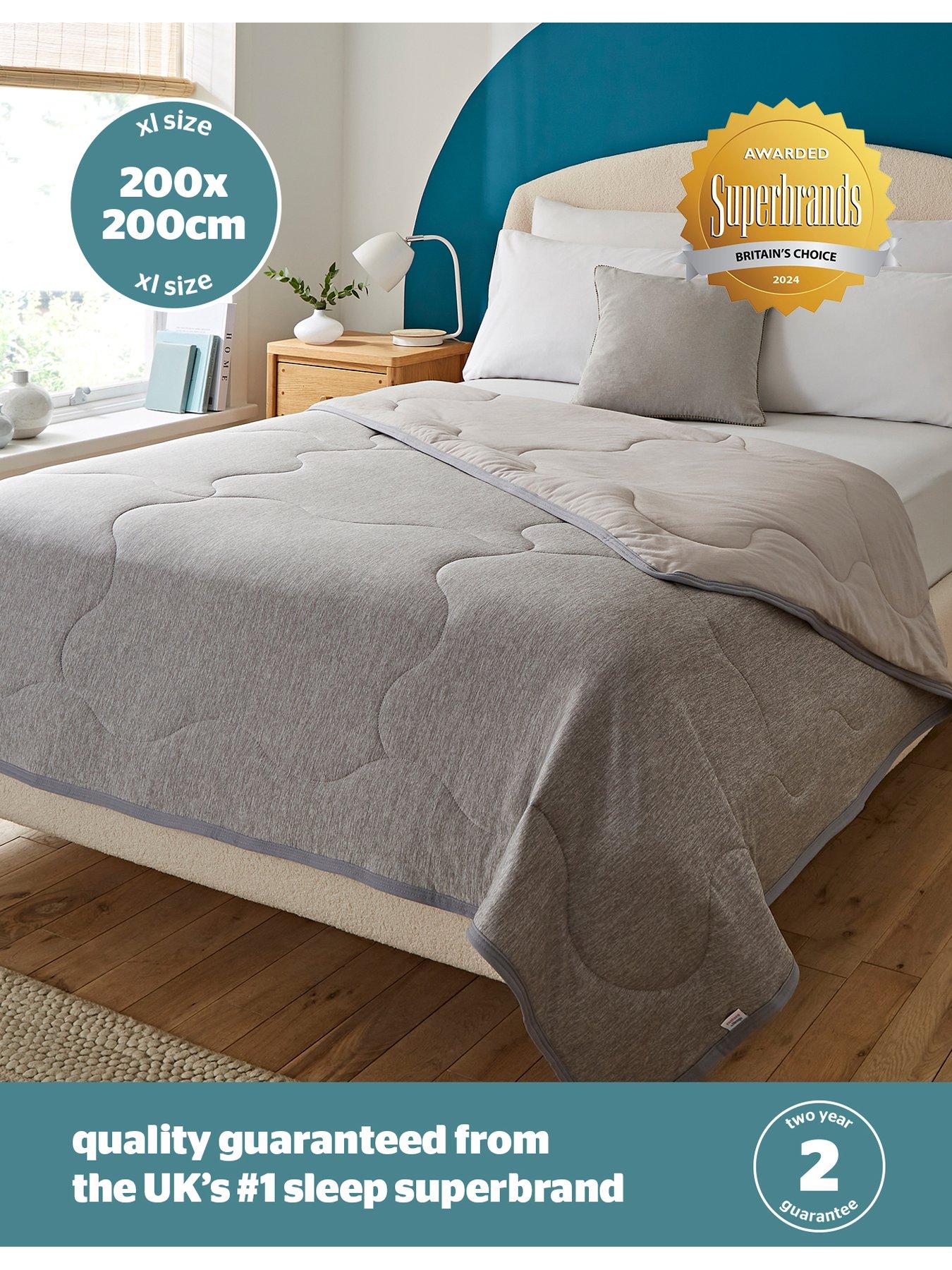 Image 6 of 7 of Silentnight Restore Cooling Summer Throw - Grey - Large