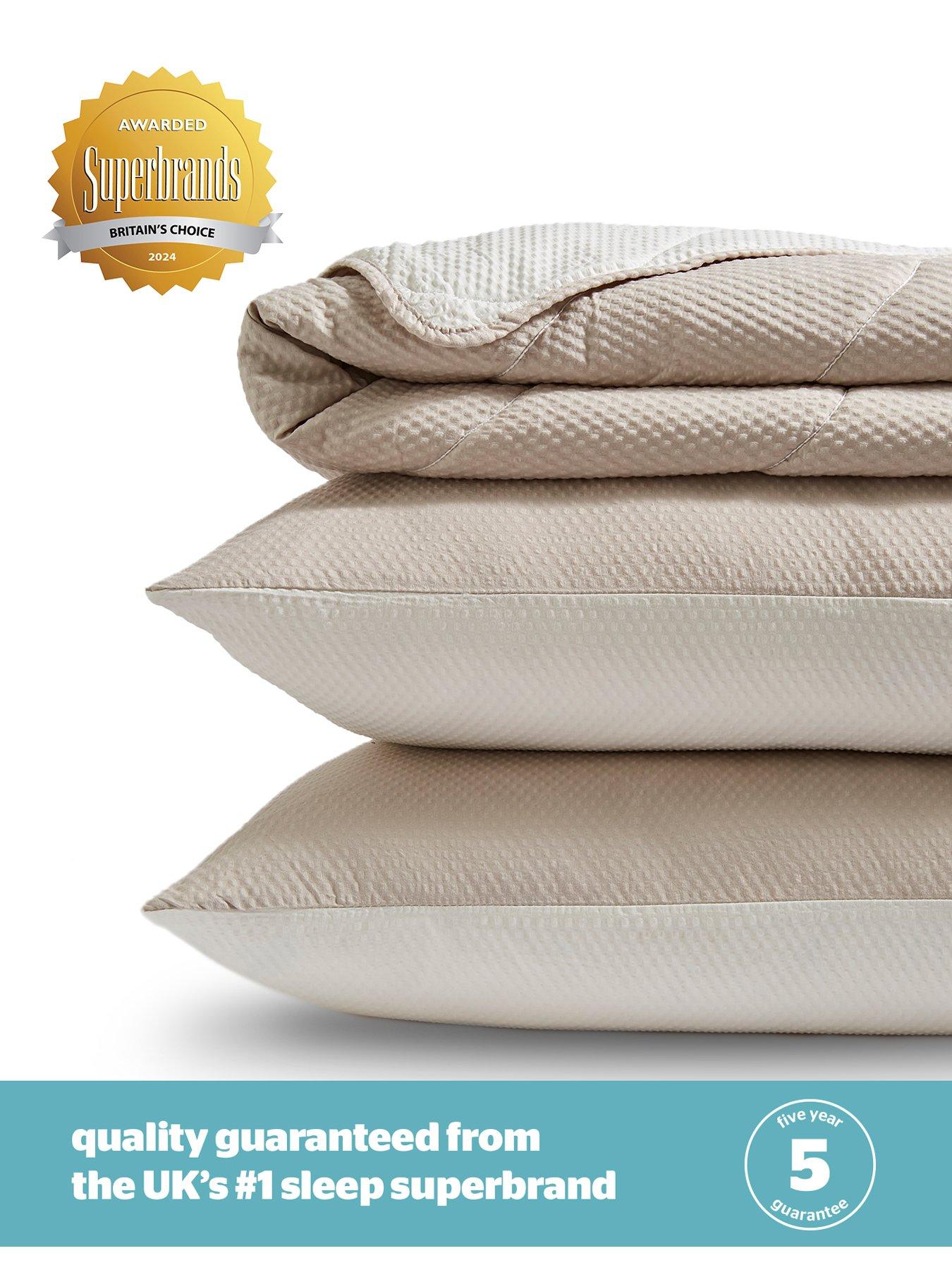 Image 6 of 7 of Silentnight Summer Breeze Cooling Summer Duvet And Pillowcase Set - 2.5 Tog - Cream/Taupe