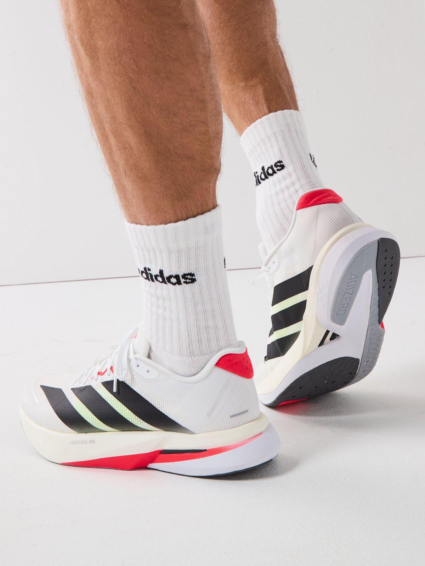 adidas Mens Running Adizero Boston 13 Trainers - White | Very