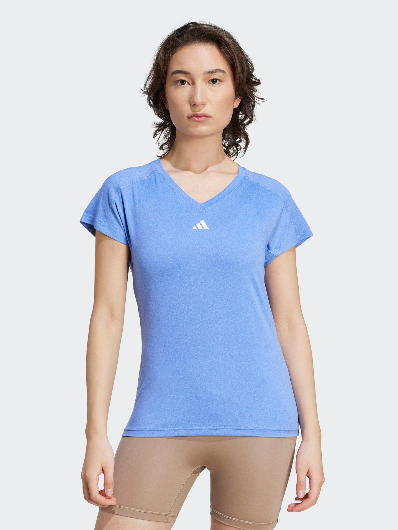 undefined Womens Training V Neck T-Shirt - Blue