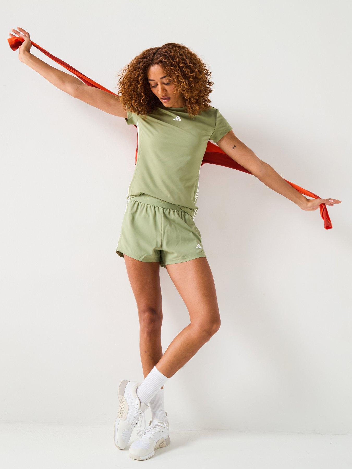 Image 3 of 6 of adidas Womens Training Hyperglam T-Shirt - Green