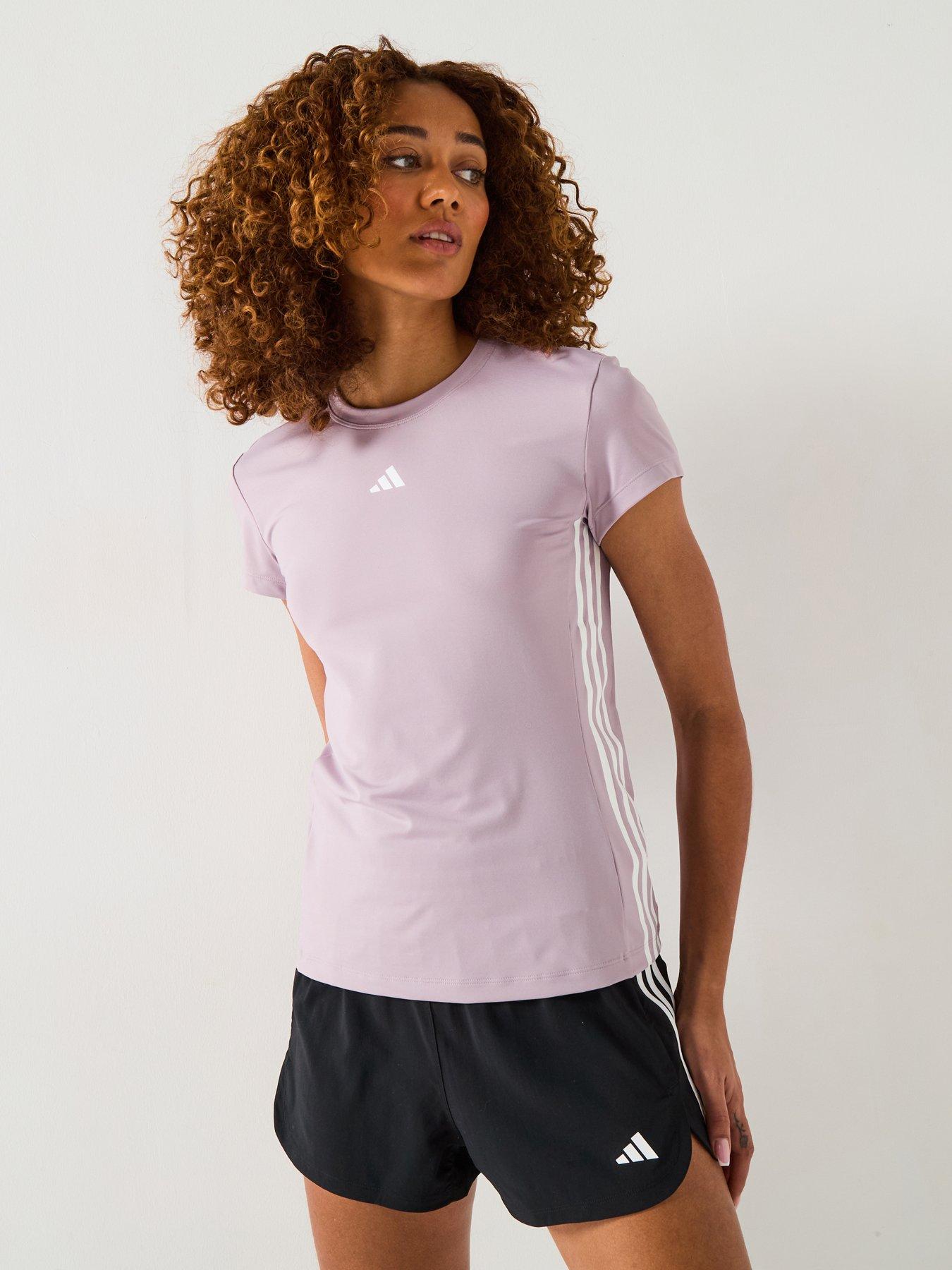 Image 1 of 6 of adidas Womens Training Hyperglam T-Shirt - Purple