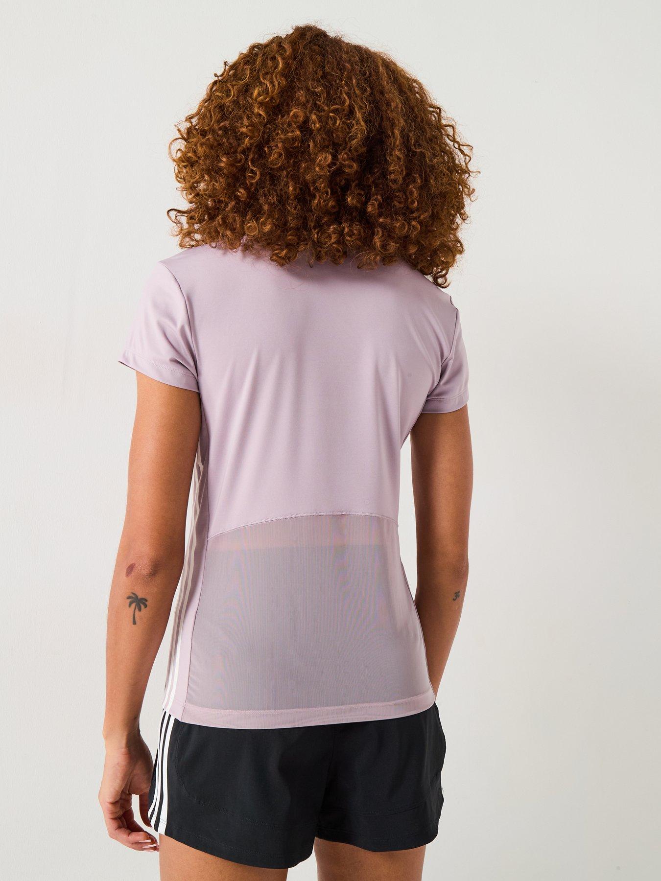 Image 2 of 6 of adidas Womens Training Hyperglam T-Shirt - Purple