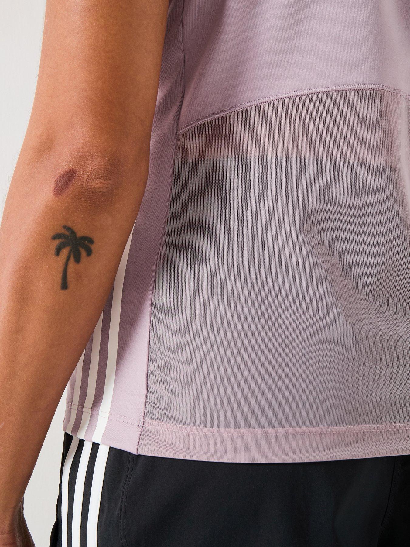 Image 4 of 6 of adidas Womens Training Hyperglam T-Shirt - Purple