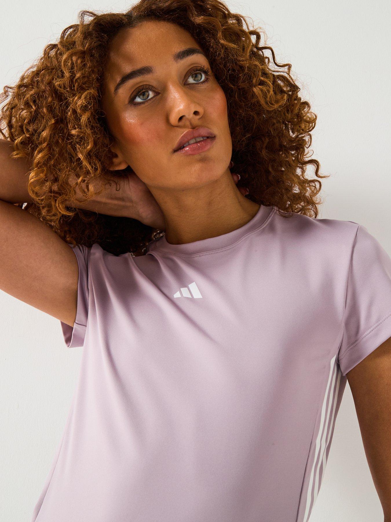 Image 5 of 6 of adidas Womens Training Hyperglam T-Shirt - Purple