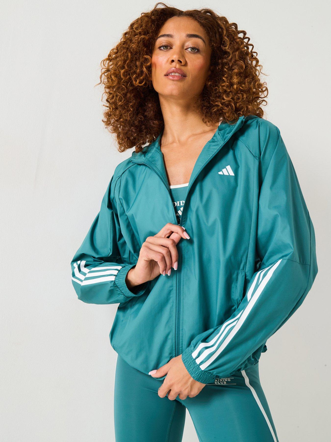 adidas Womens Training Hyperglam Windbreaker Jacket Green Very