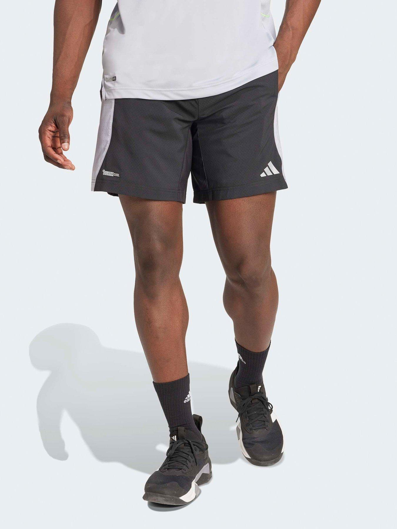 adidas Mens Training Tech 7-Inch Shorts - Black