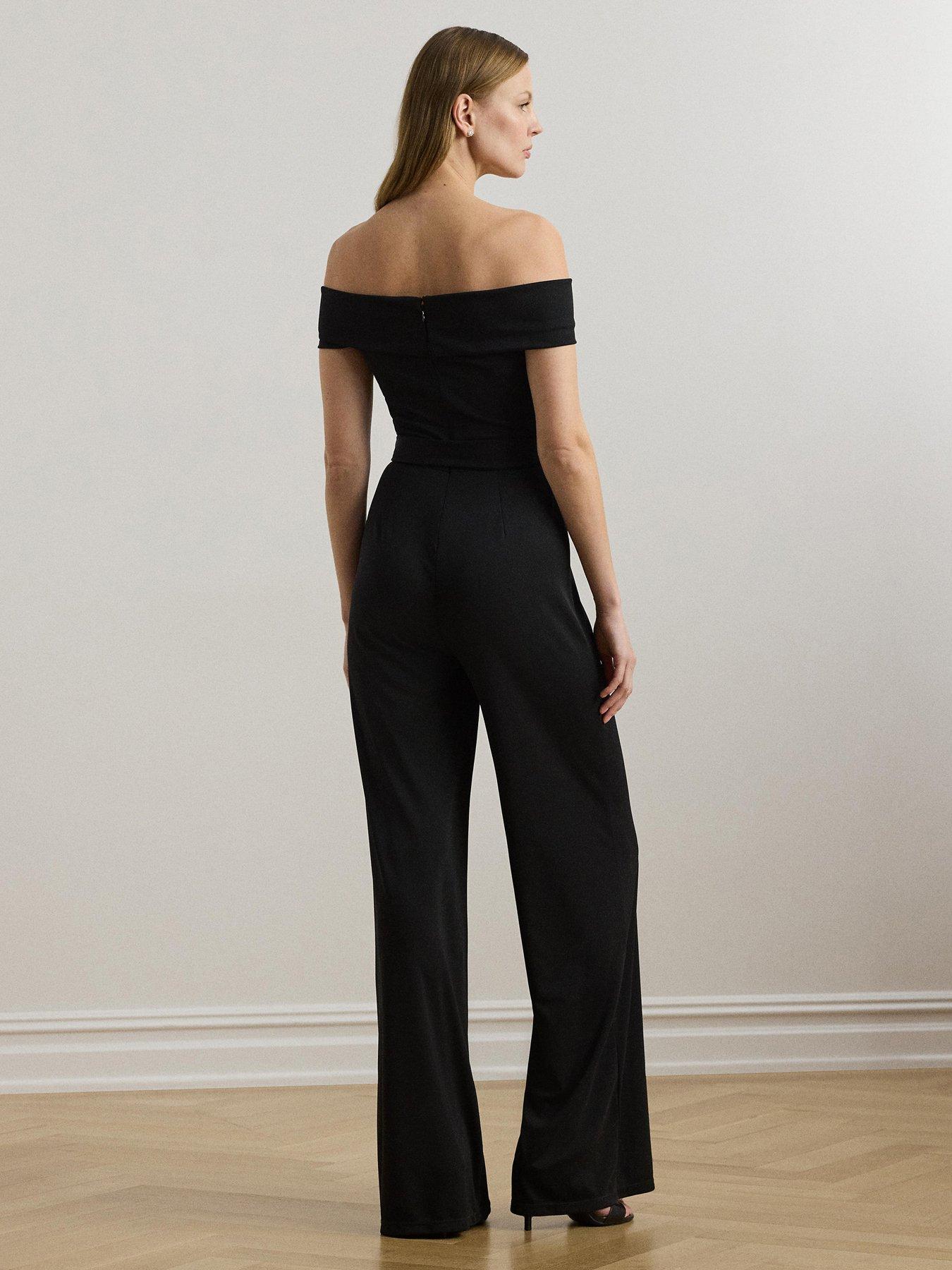 Image 2 of 5 of Lauren by Ralph Lauren Dashna Jumpsuit - Black