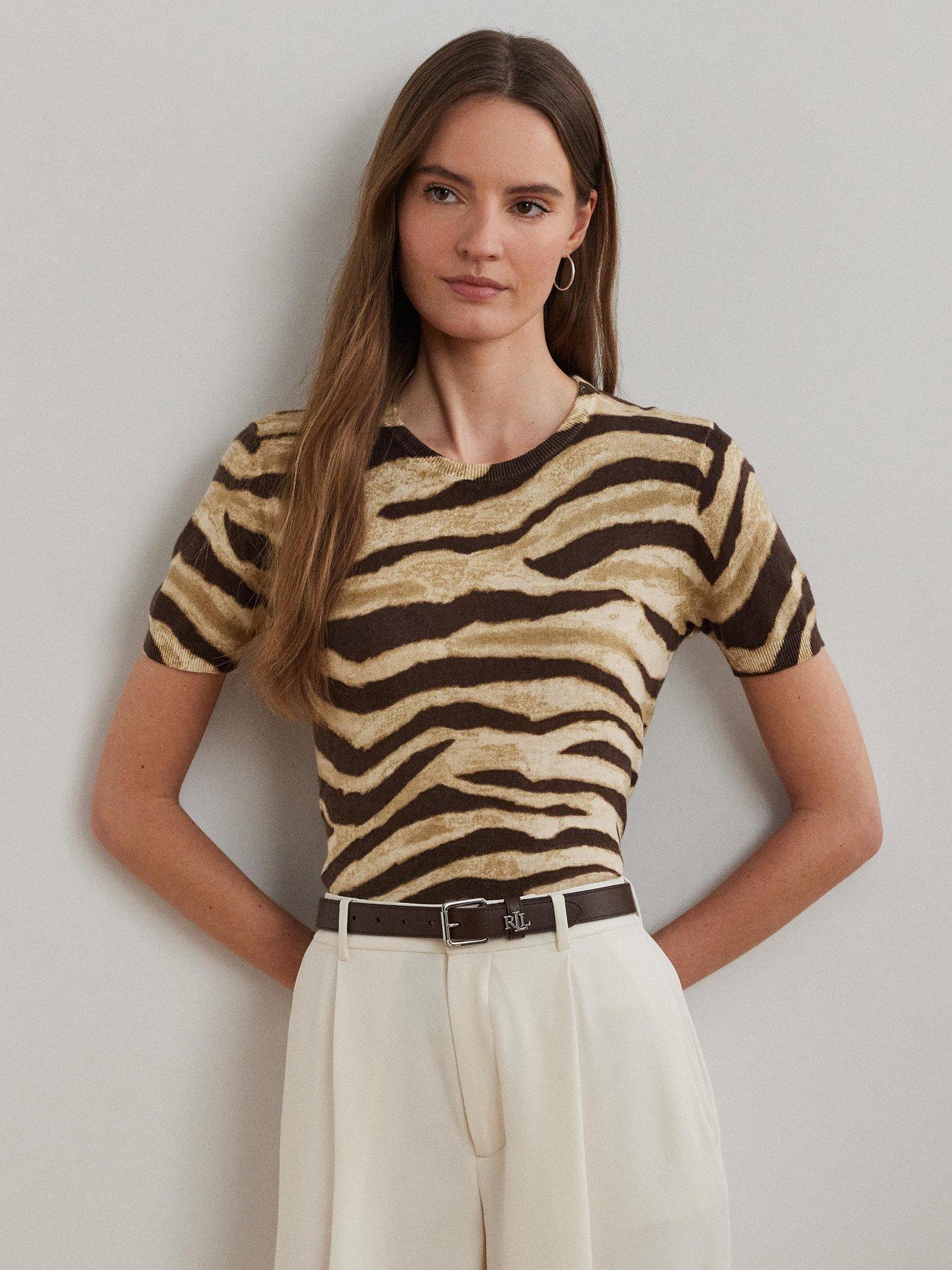 undefined Eyelah Short Sleeve Jumper - Brown