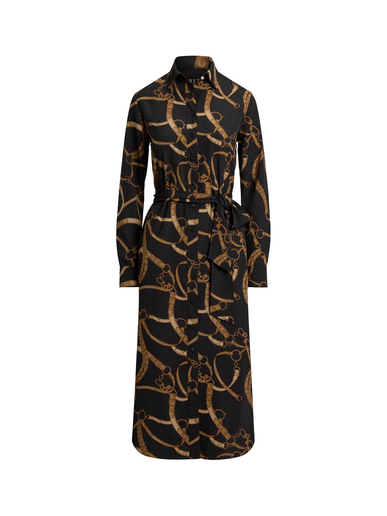 chinese dress ladies Lauren Ralph Lauren Jersey 3/4 Sleeve Dress Black 2 at Amazon Women's  Clothing store