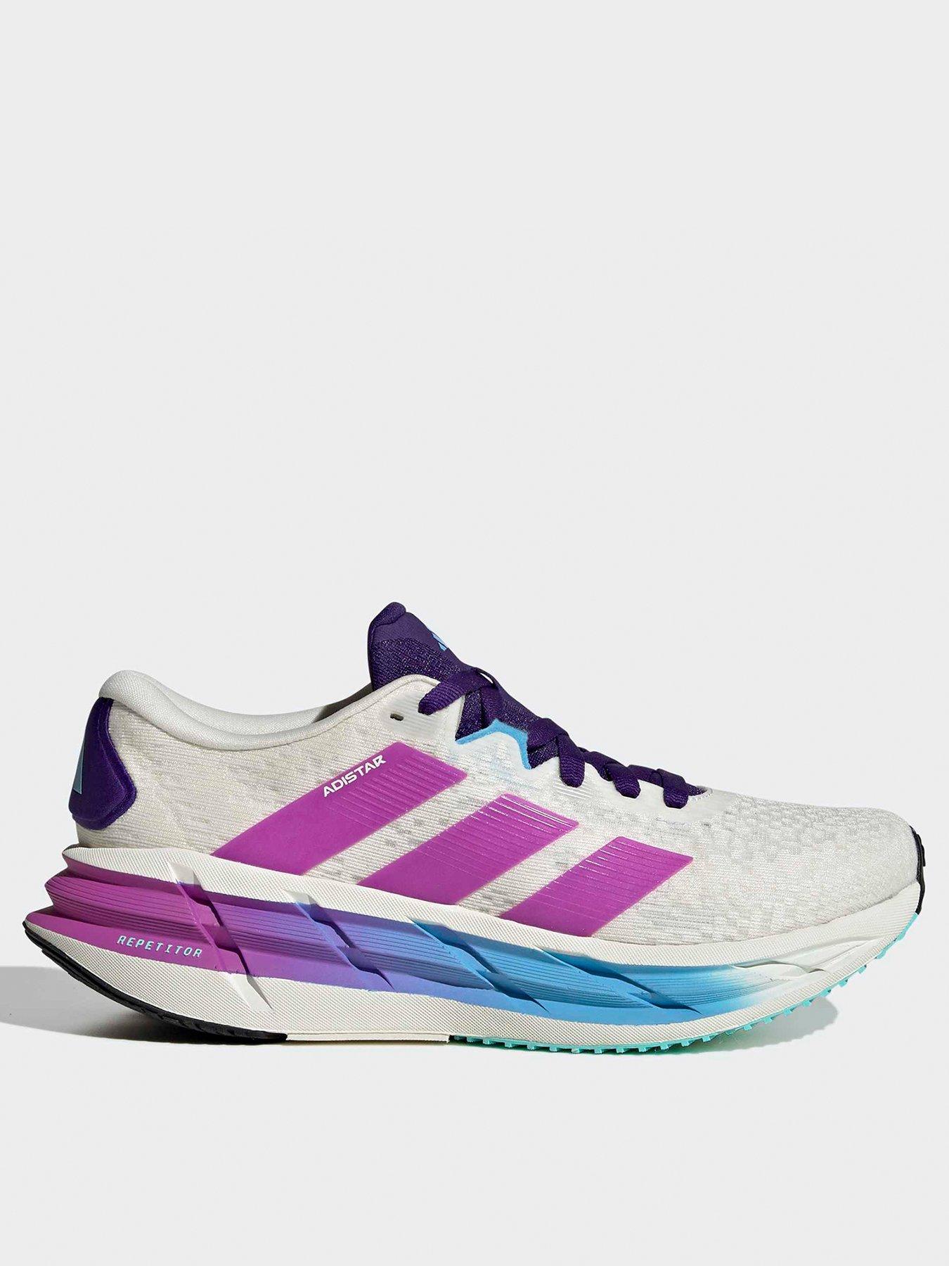 adidas Womens Running Adistar 4 Trainers - White/Purple