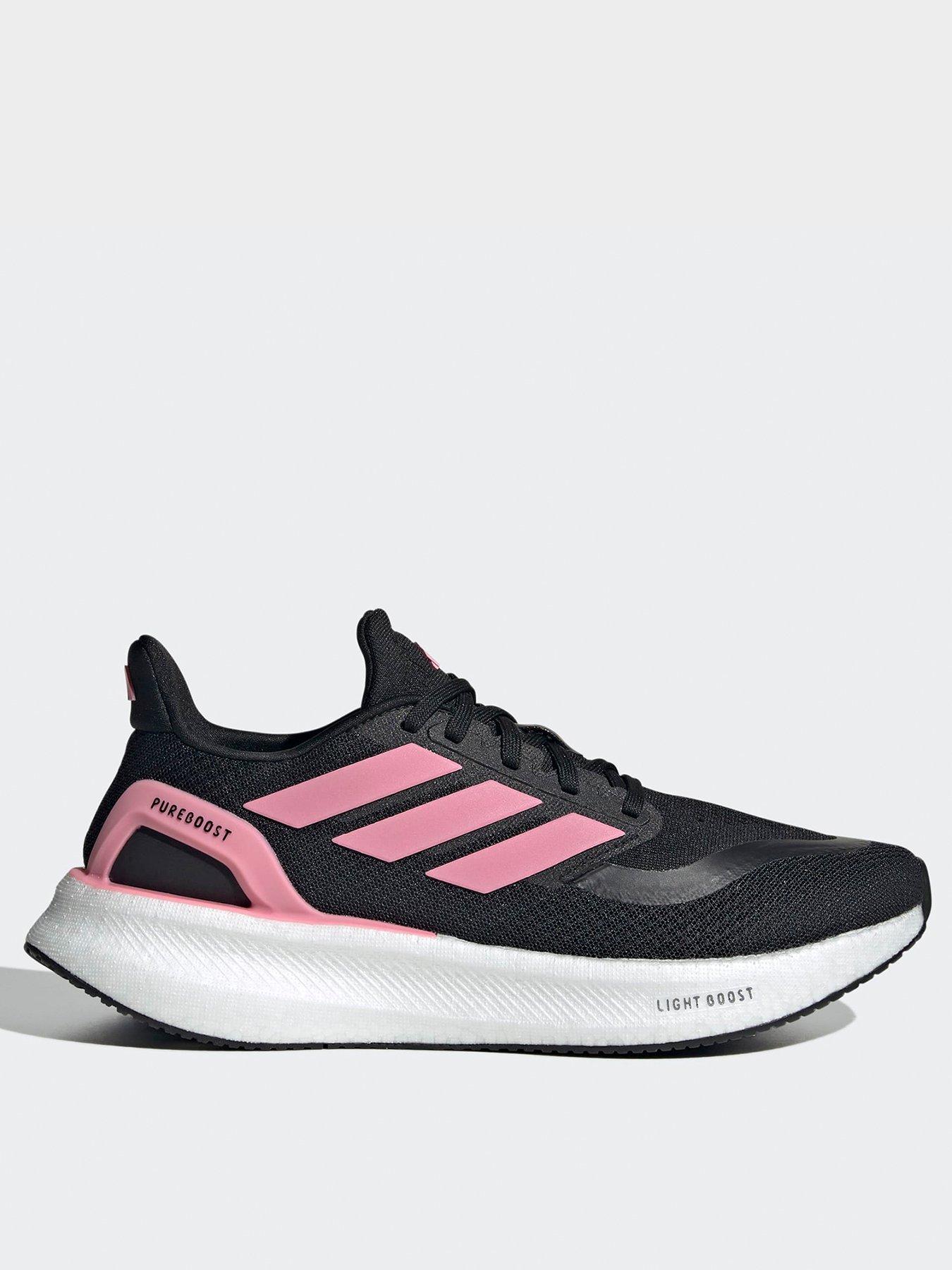 adidas Womens Running Pureboost 5 Trainers - Black/Pink