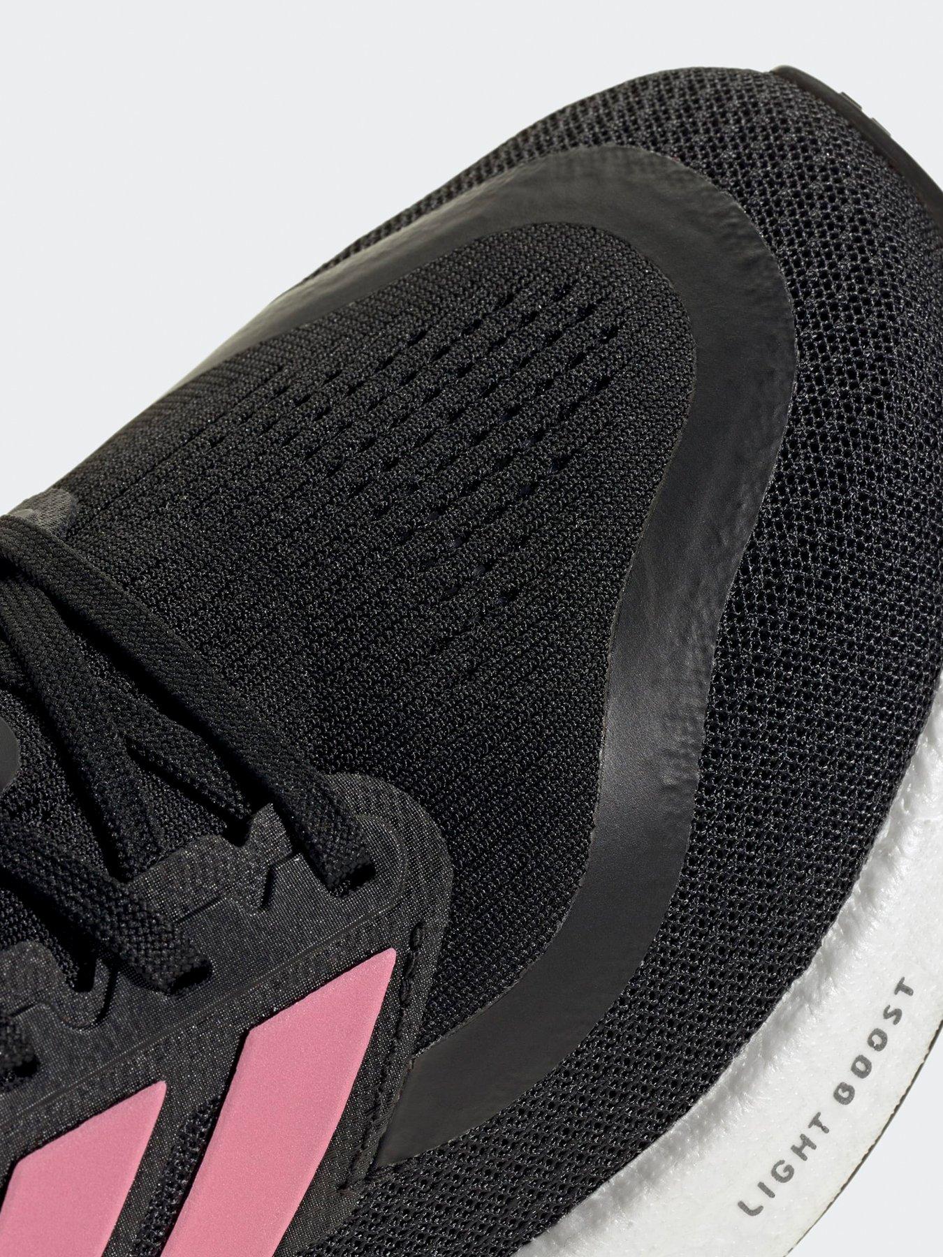 adidas Womens Running Pureboost 5 Trainers - Black/Pink | Very