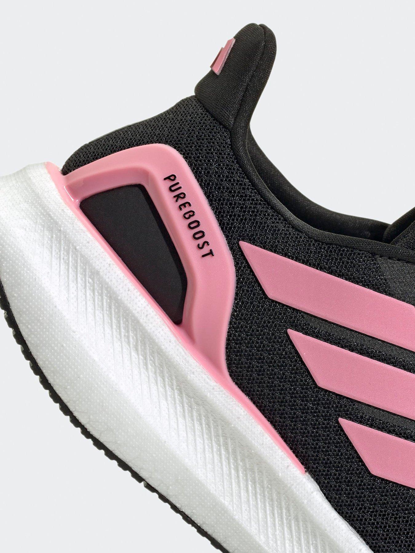 adidas Womens Running Pureboost 5 Trainers - Black/Pink | Very