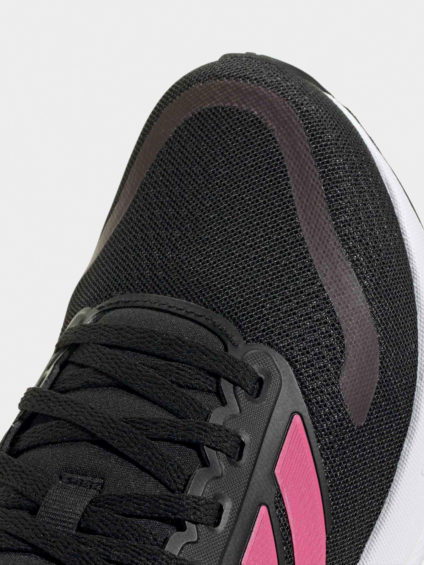 adidas gazelle silver green womens Adidas Fortarun 4.0 J Running Shoes For Girls, Black&Pink