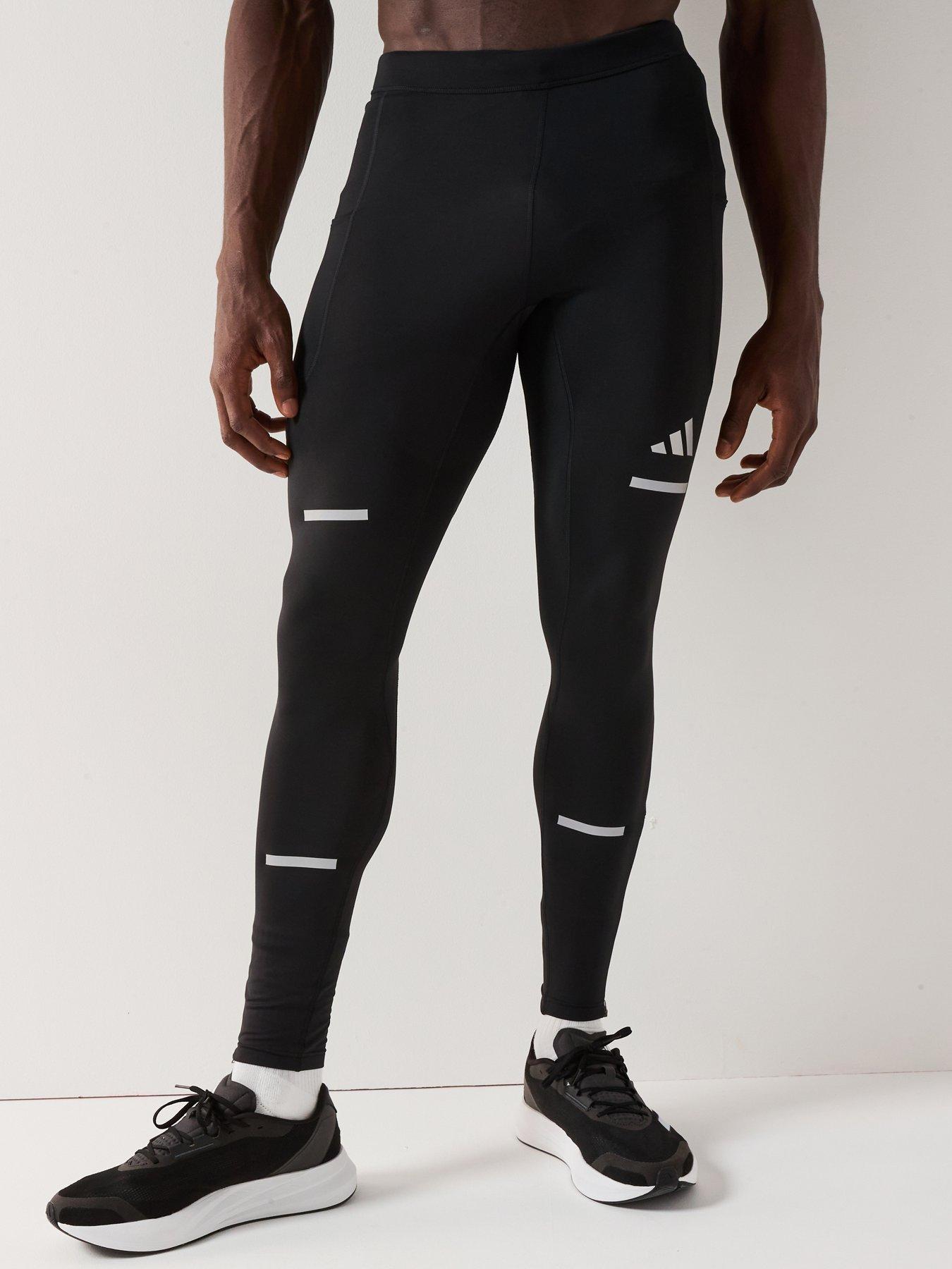adidas Mens Running Adi365 Winter Tights - Black