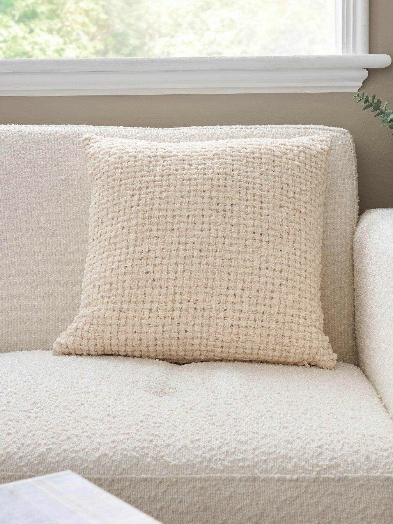 undefined Cross Weave Chenille Cushion