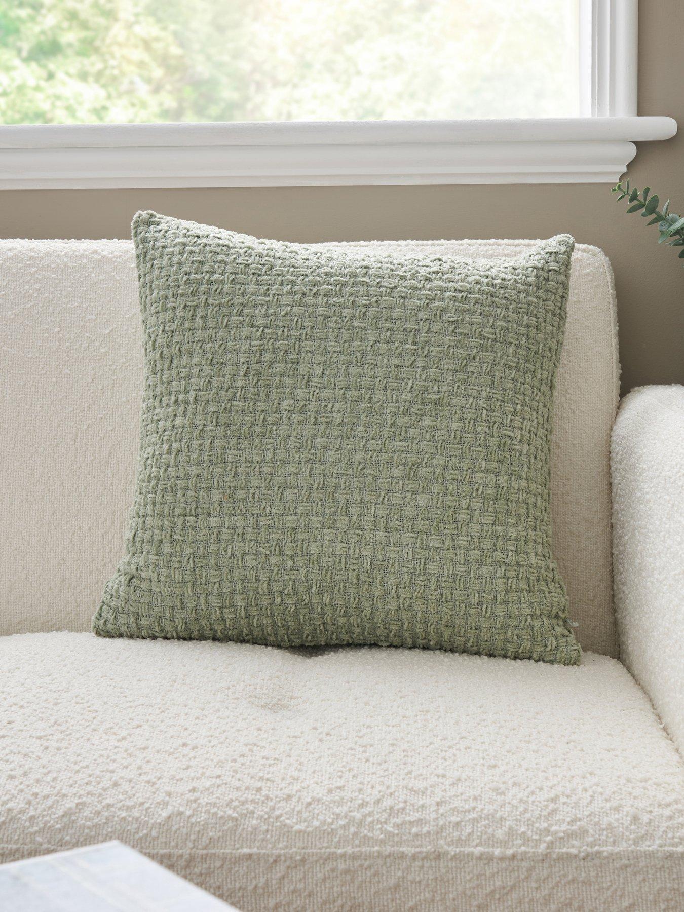 undefined Cross Weave Chenille Cushion