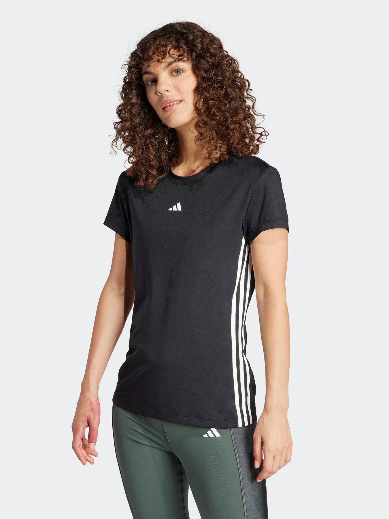 adidas Womens Training Hyperglam T-Shirt - Black