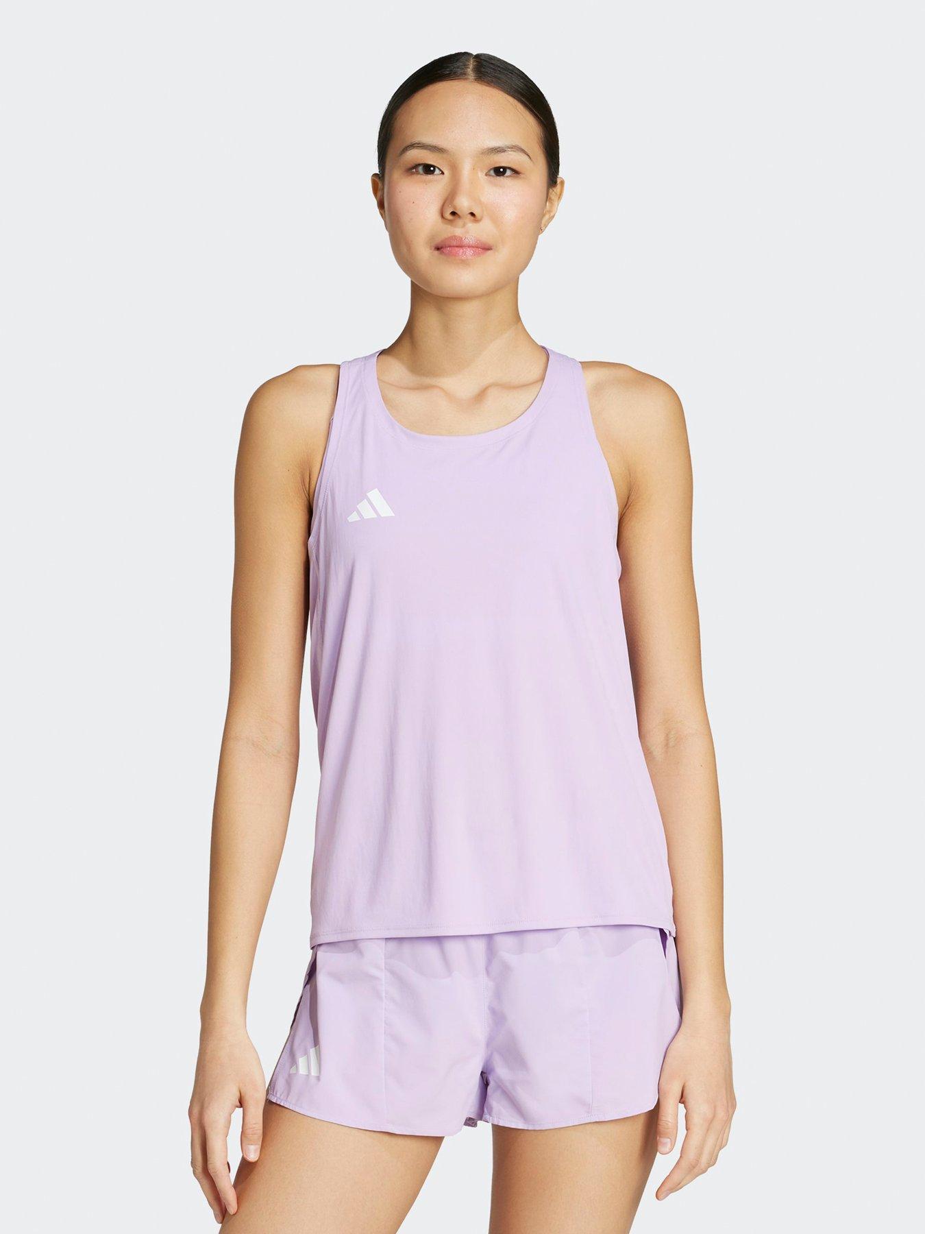 adidas Womens Running Adizero Tank Purple Very
