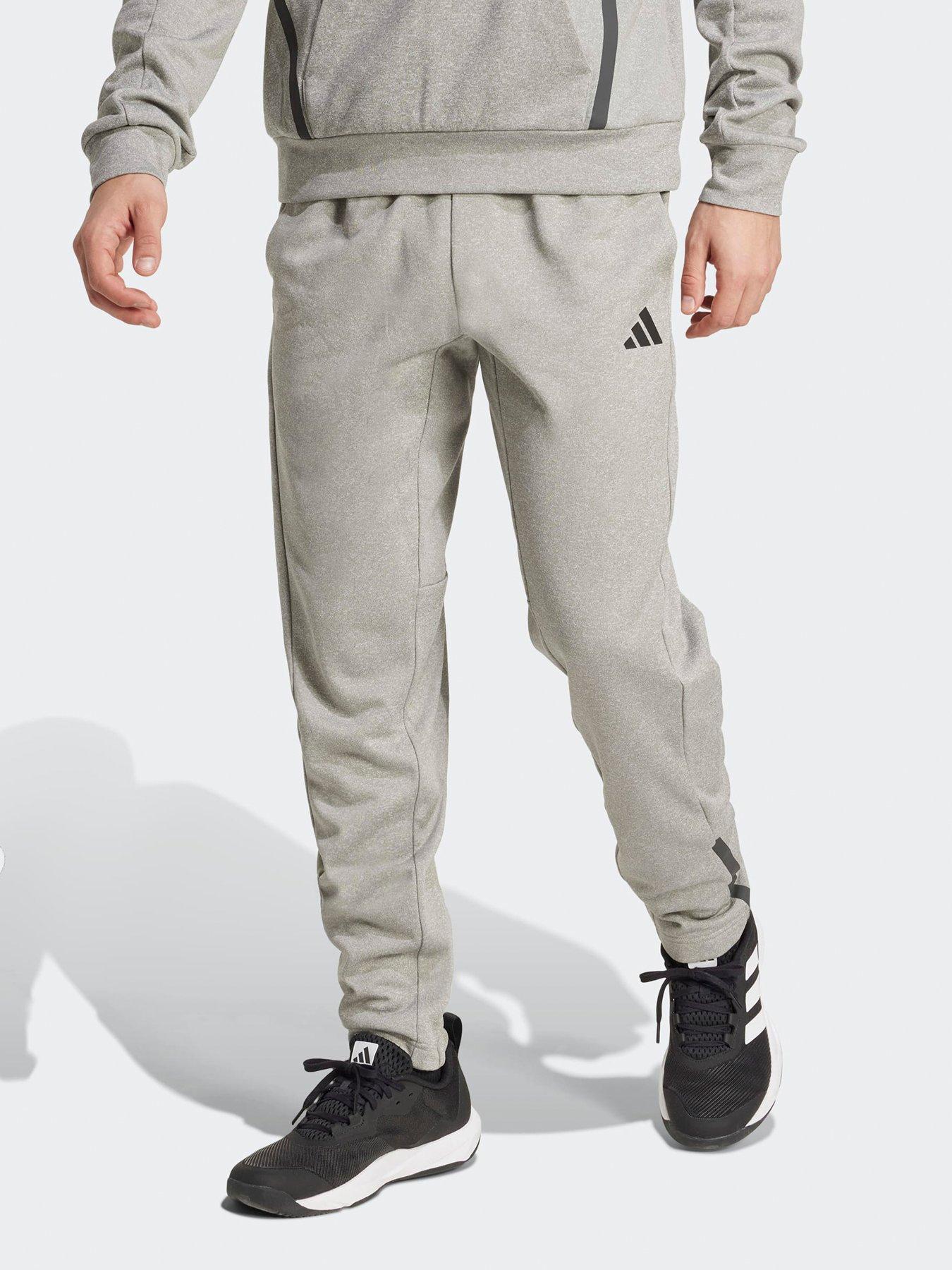adidas Mens Training Game  &  Go 3 Bar Pants - Grey