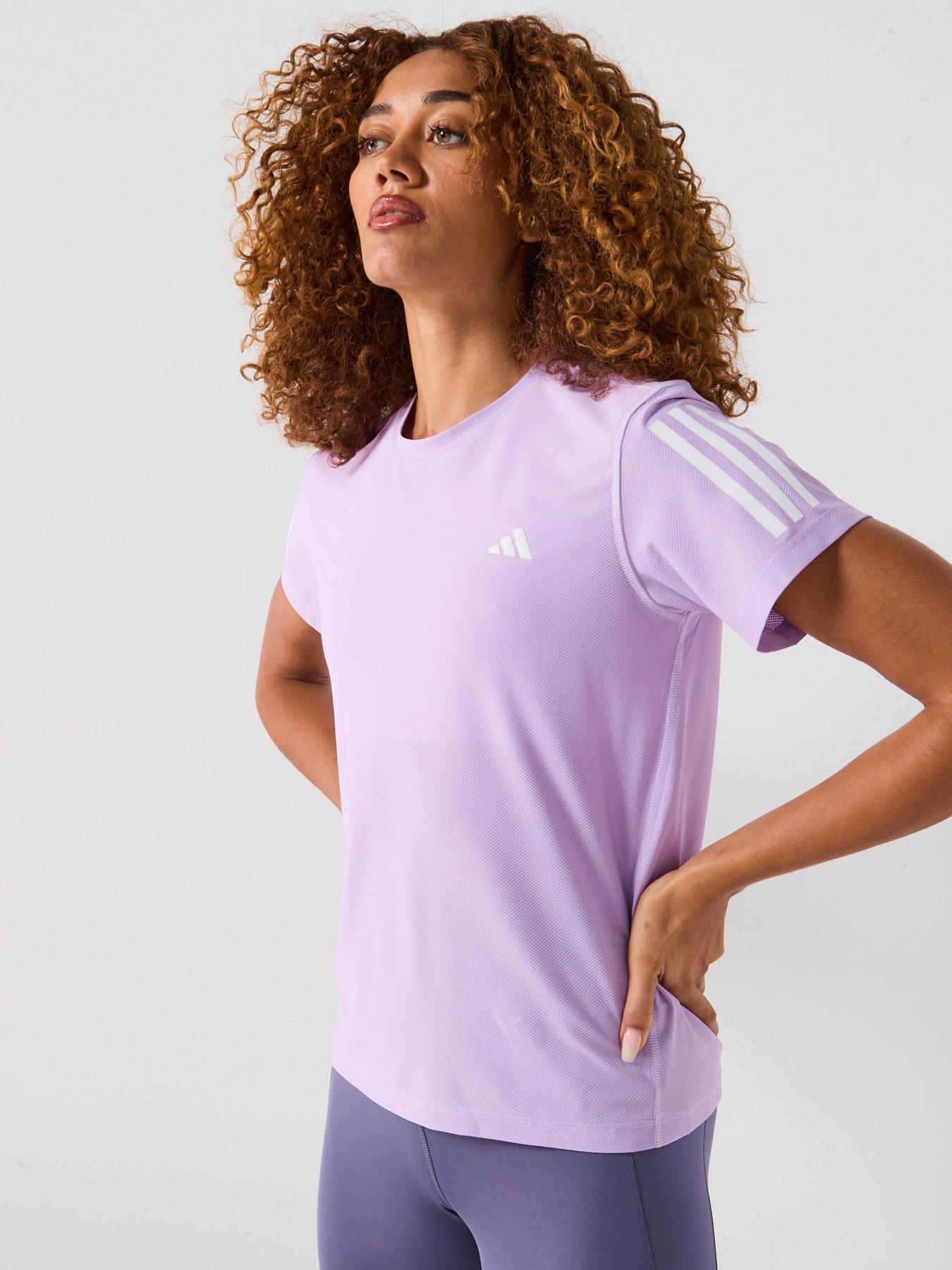 adidas Womens Running Own The Run T-Shirt Purple Very