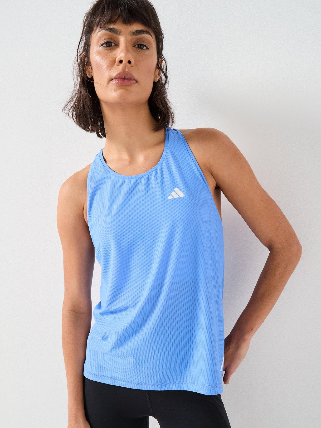 adidas Womens Running Own The Run Tank, Blue Fusion, Size S, Women