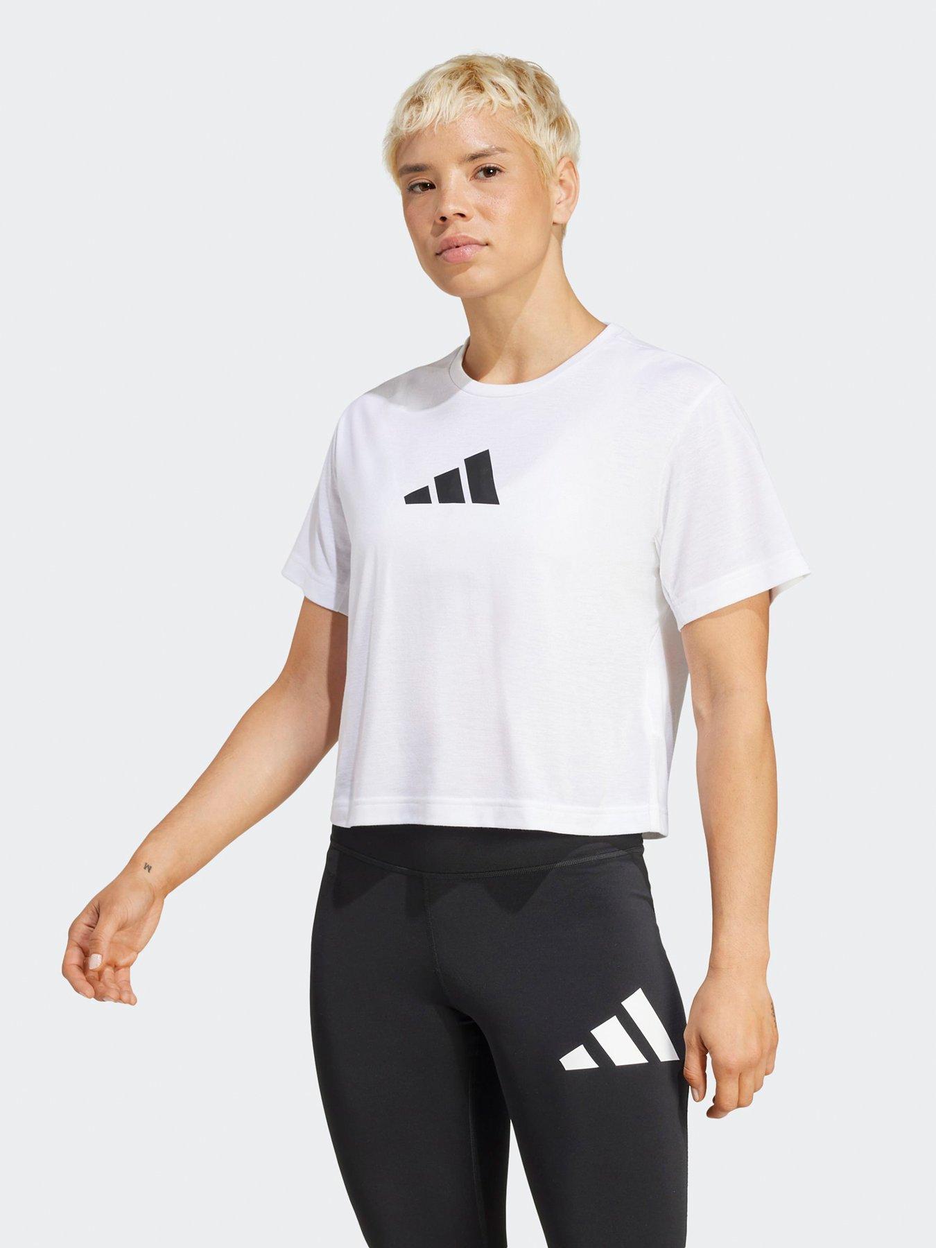 undefined Womens Training Essentials Logo T-Shirt - White