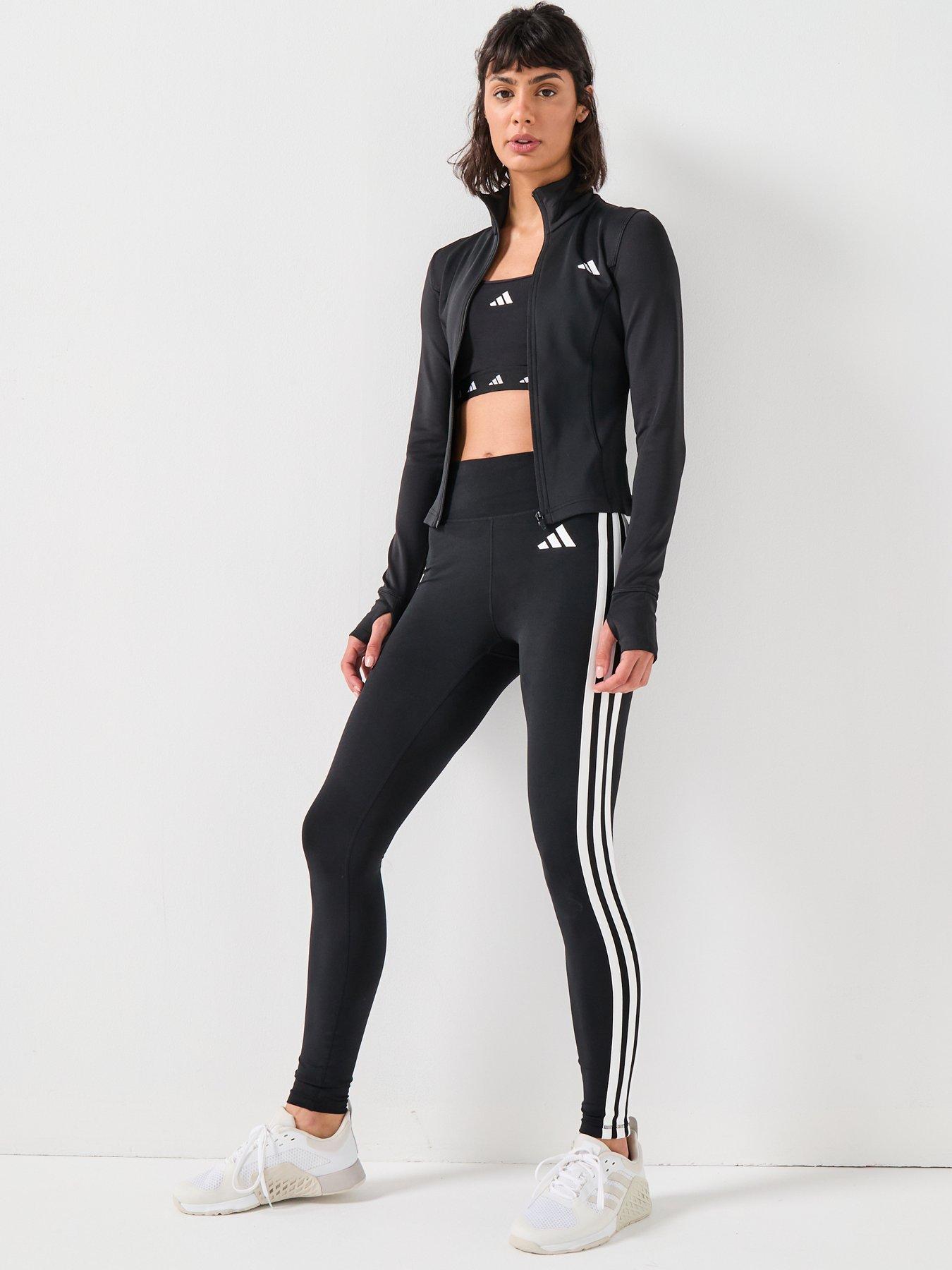 Image 3 of 6 of adidas Womens Training Optime Essentials Jacket - Black