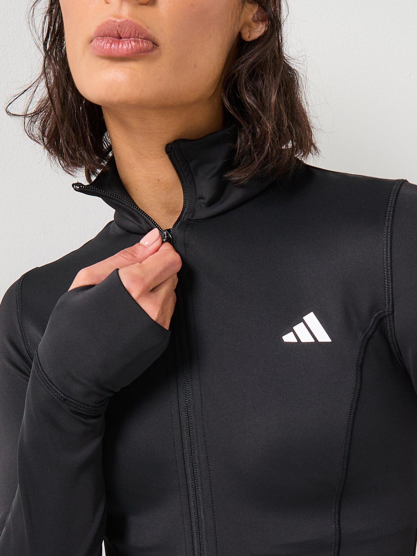 Image 5 of 6 of adidas Womens Training Optime Essentials Jacket - Black