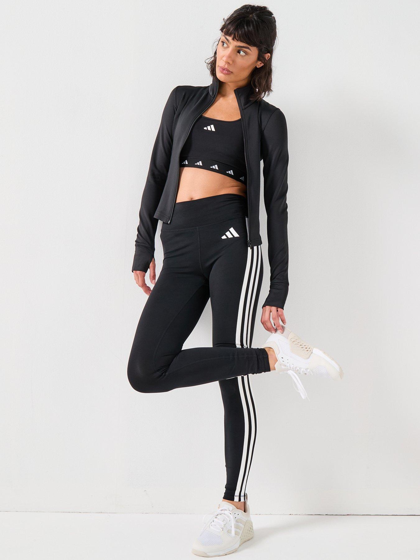 Image 6 of 6 of adidas Womens Training Optime Essentials Jacket - Black