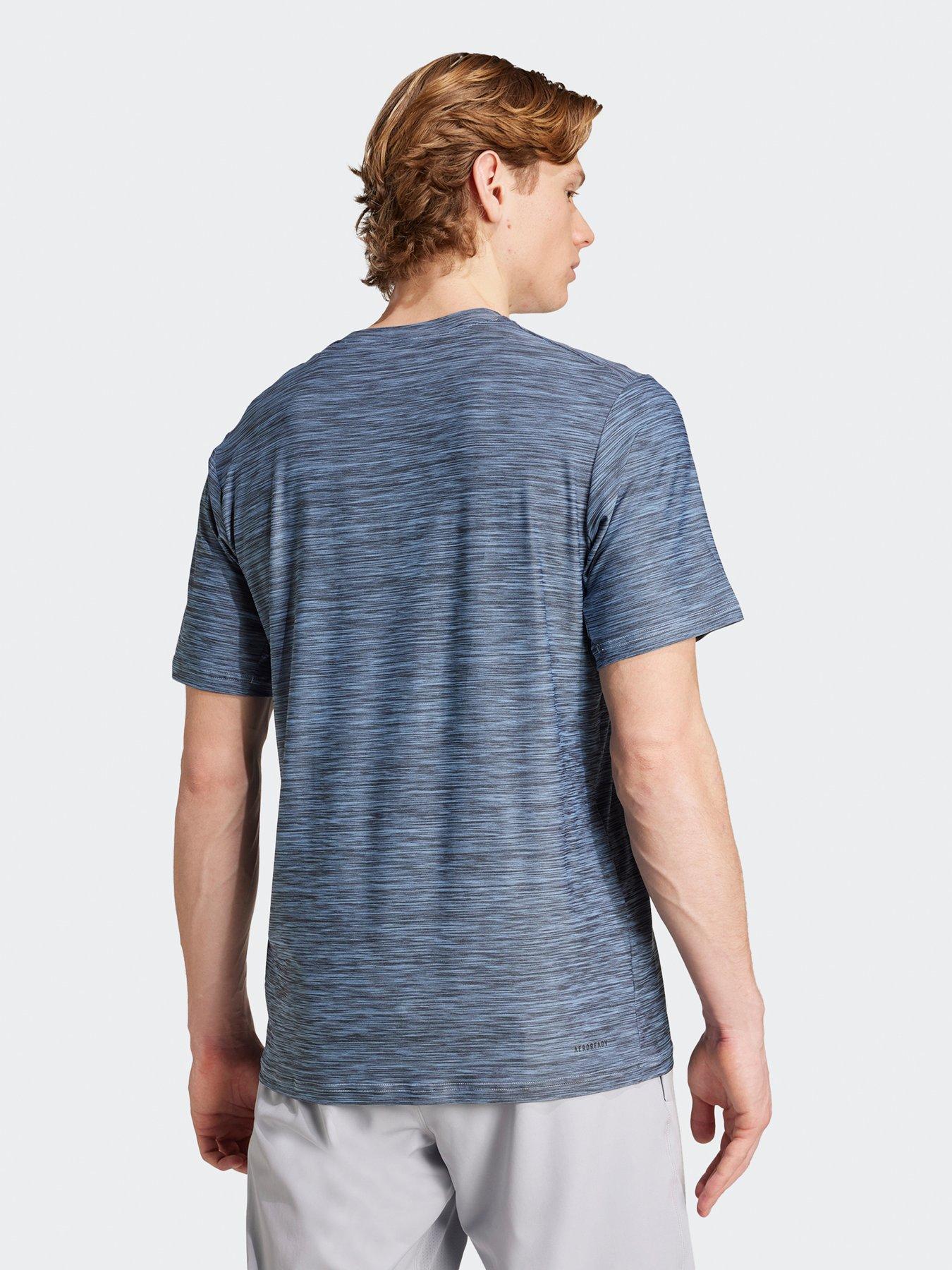 Image 2 of 5 of adidas Mens Training Essentials Stretch T-Shirt - Blue