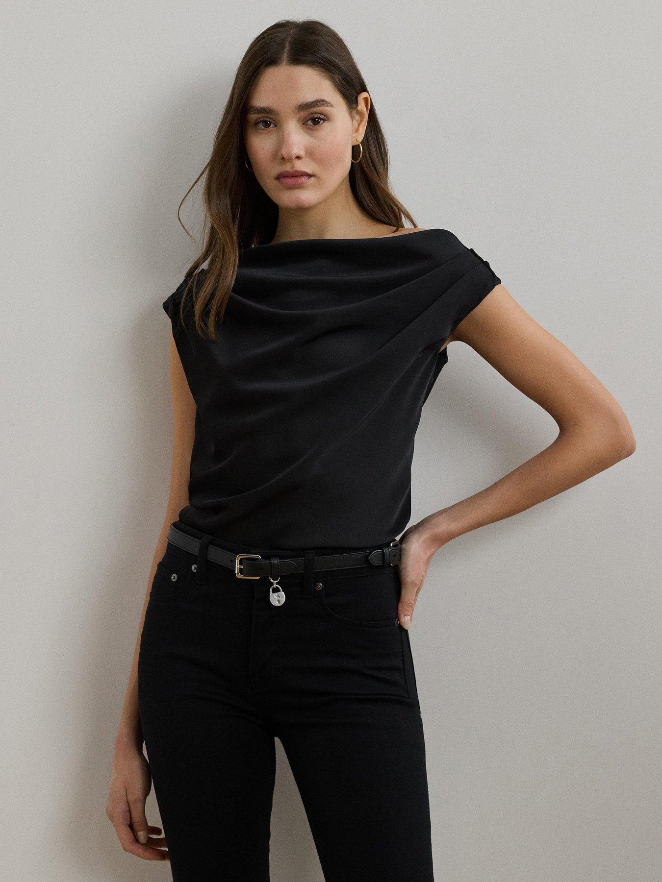 undefined Kinthea Short Sleeve Blouse - Black